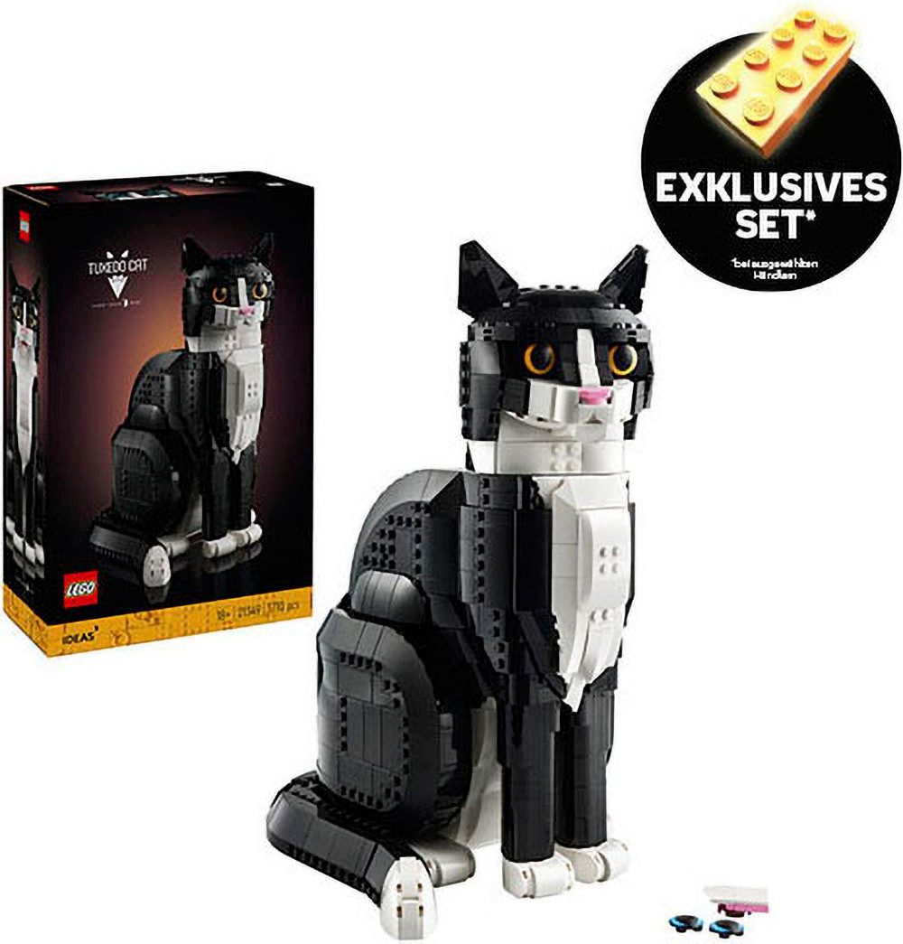 LEGO® Schwarz-weiße Katze (21349), LEGO Ideas Konstruktionsspielsteine, (17 günstig online kaufen