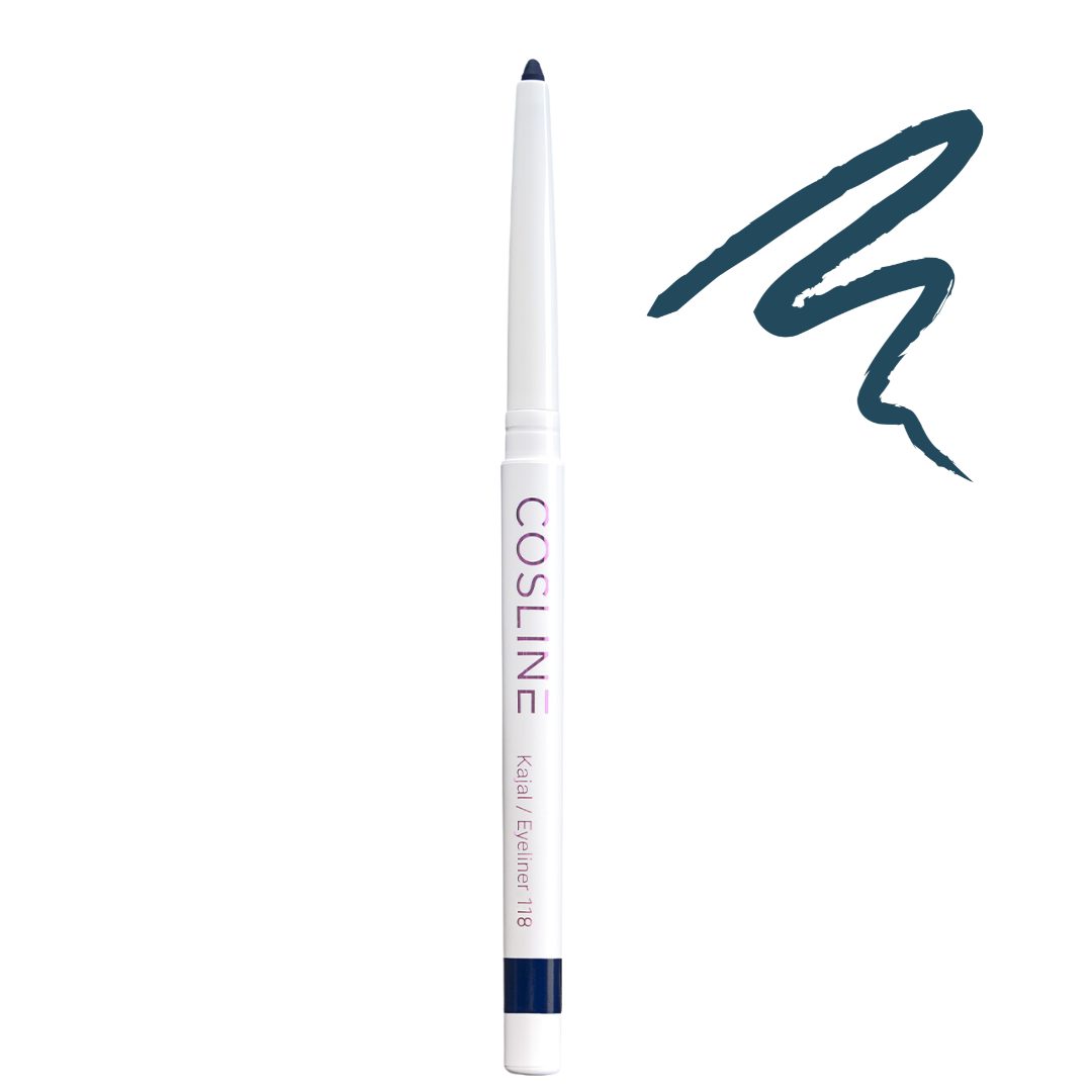 Cosline Cosmetics Kajal wasserfest, langanhaltend, cremig, 25 Farben, intensive Pigmentierung