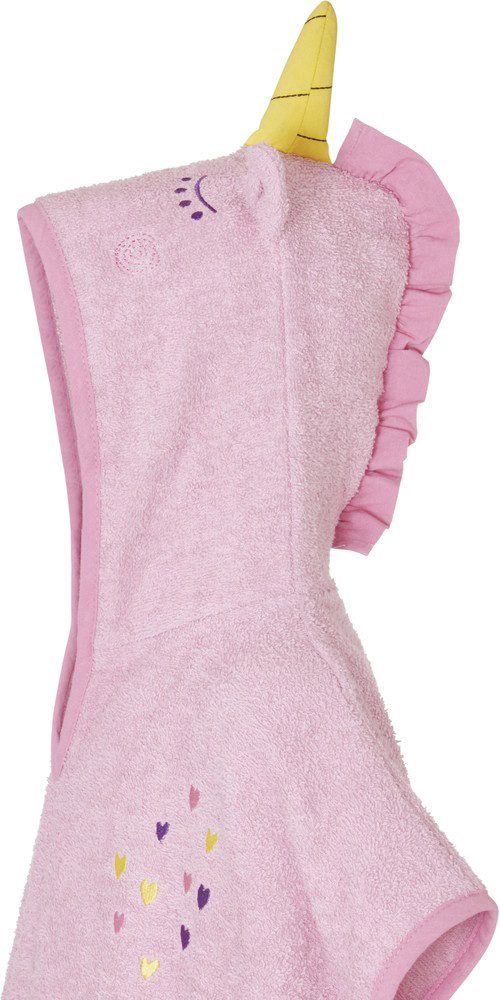 Playshoes Bademantel Frottee-Poncho Einhorn