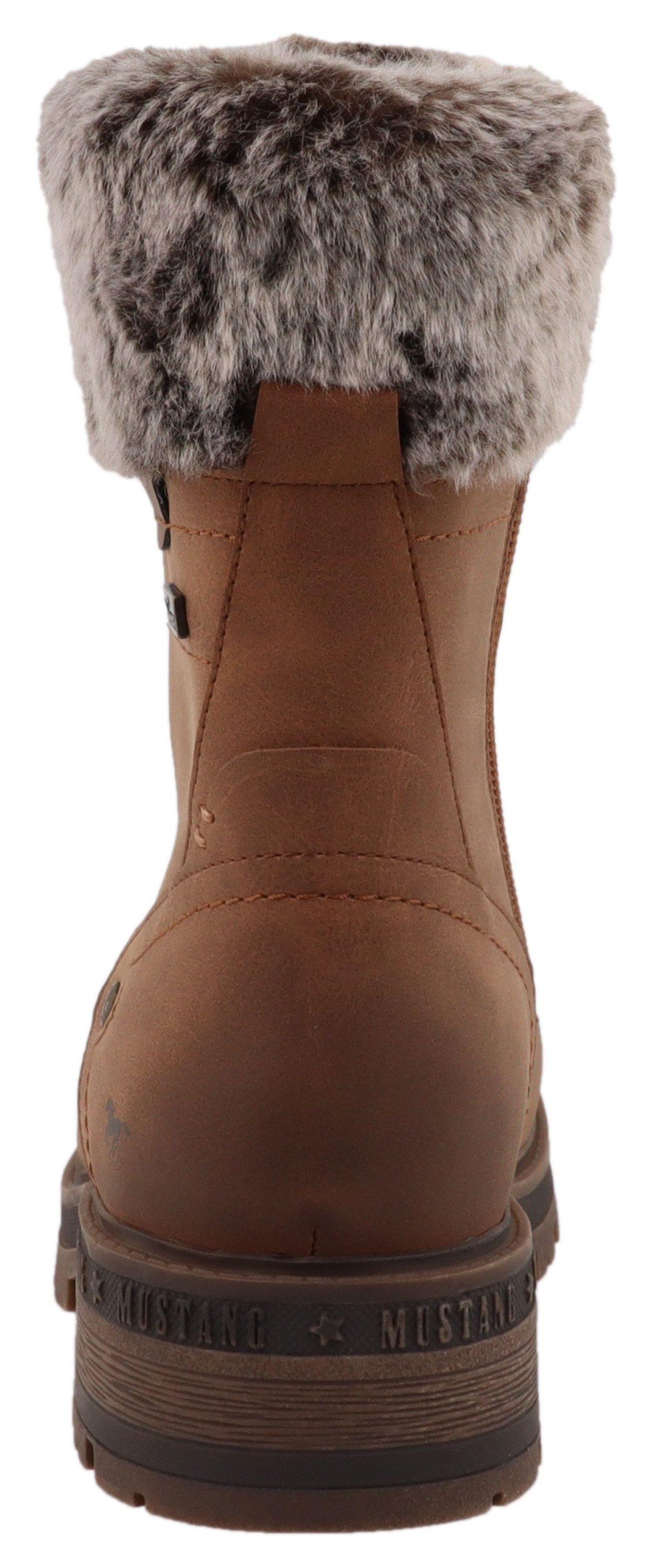 Mustang Shoes Darleen Winterstiefelette Winterboots mit Fellimitatkragen günstig online kaufen