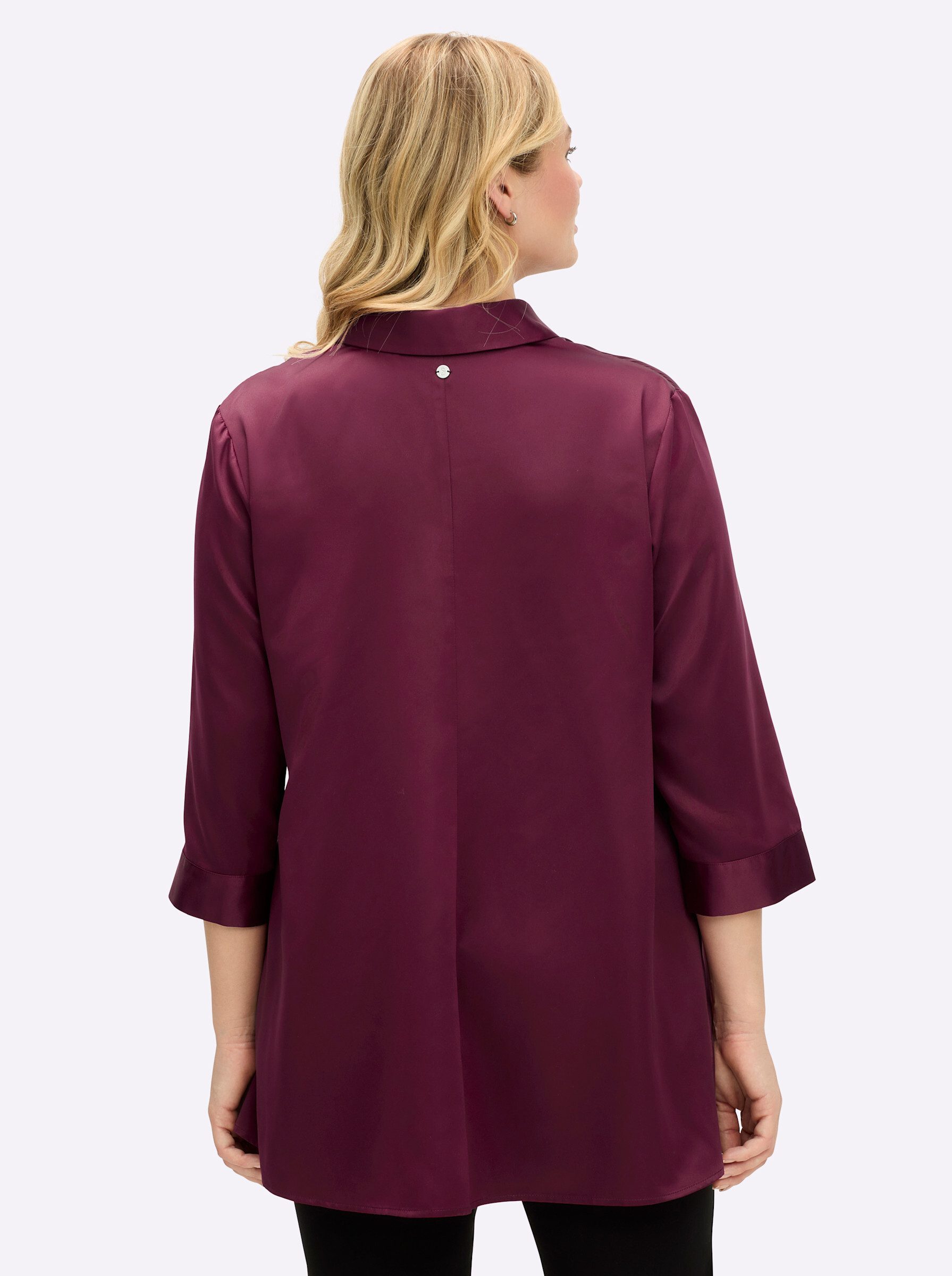 Sheego Klassische Bluse Satinbluse . günstig online kaufen