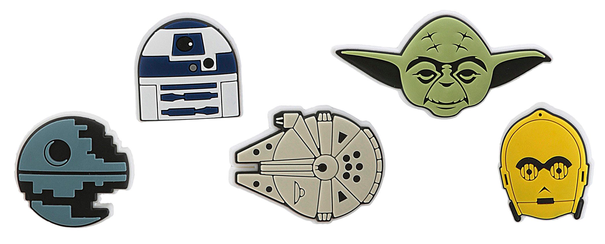 Crocs Schuhanstecker Jibbitz™ Star Wars (Set, 5-tlg., Kein Spielzeug. Nicht für Kinder unter 3 Jahren geeignet), Schuh Charms mit Star Wars Figuren