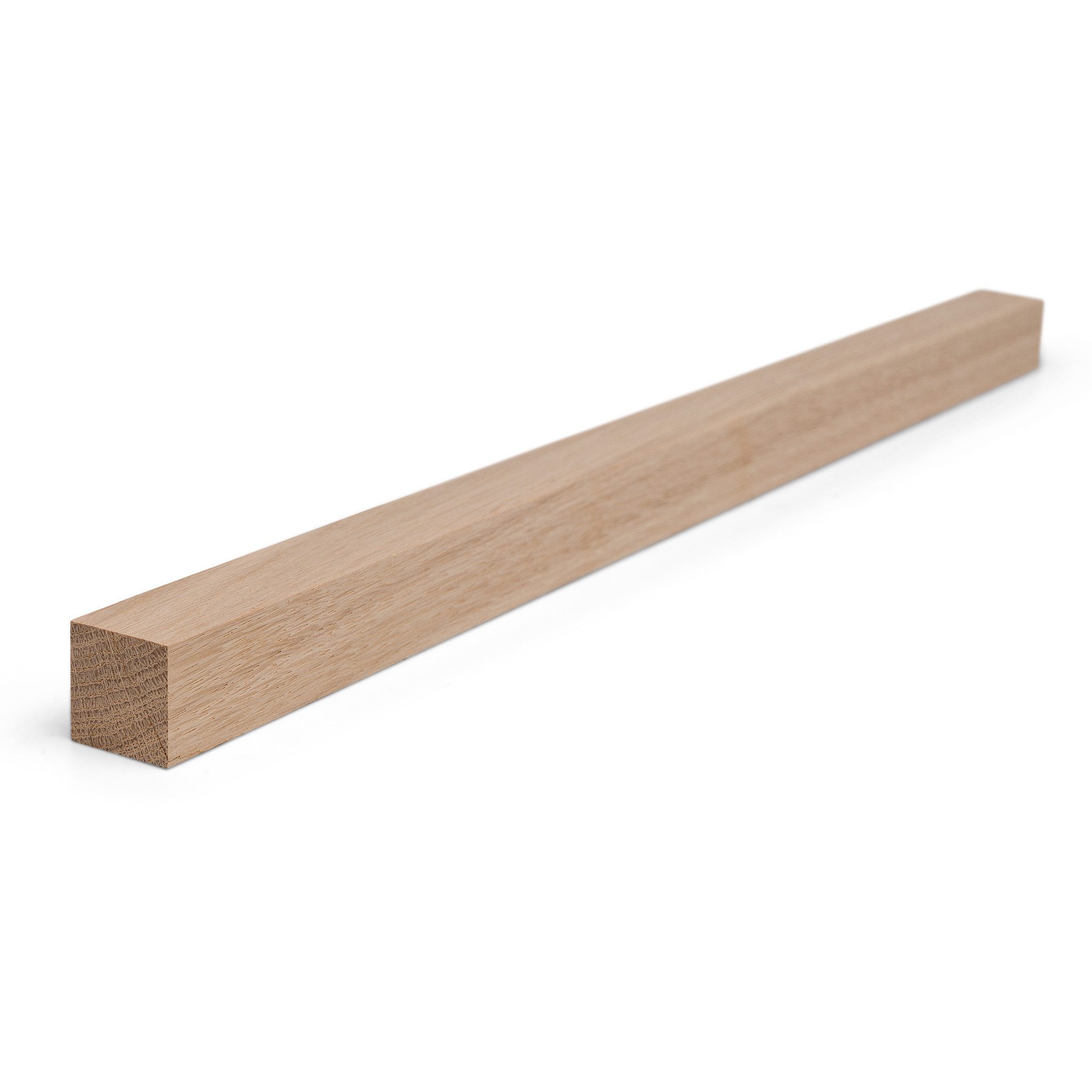 Woodsellers Kantholz Holzleiste - Eiche gehobelt - 25 x 25 x 1000 mm, (1-tlg), Woodsellers - Massivholzleiste - Eiche gehobelt - 25x25x1000mm