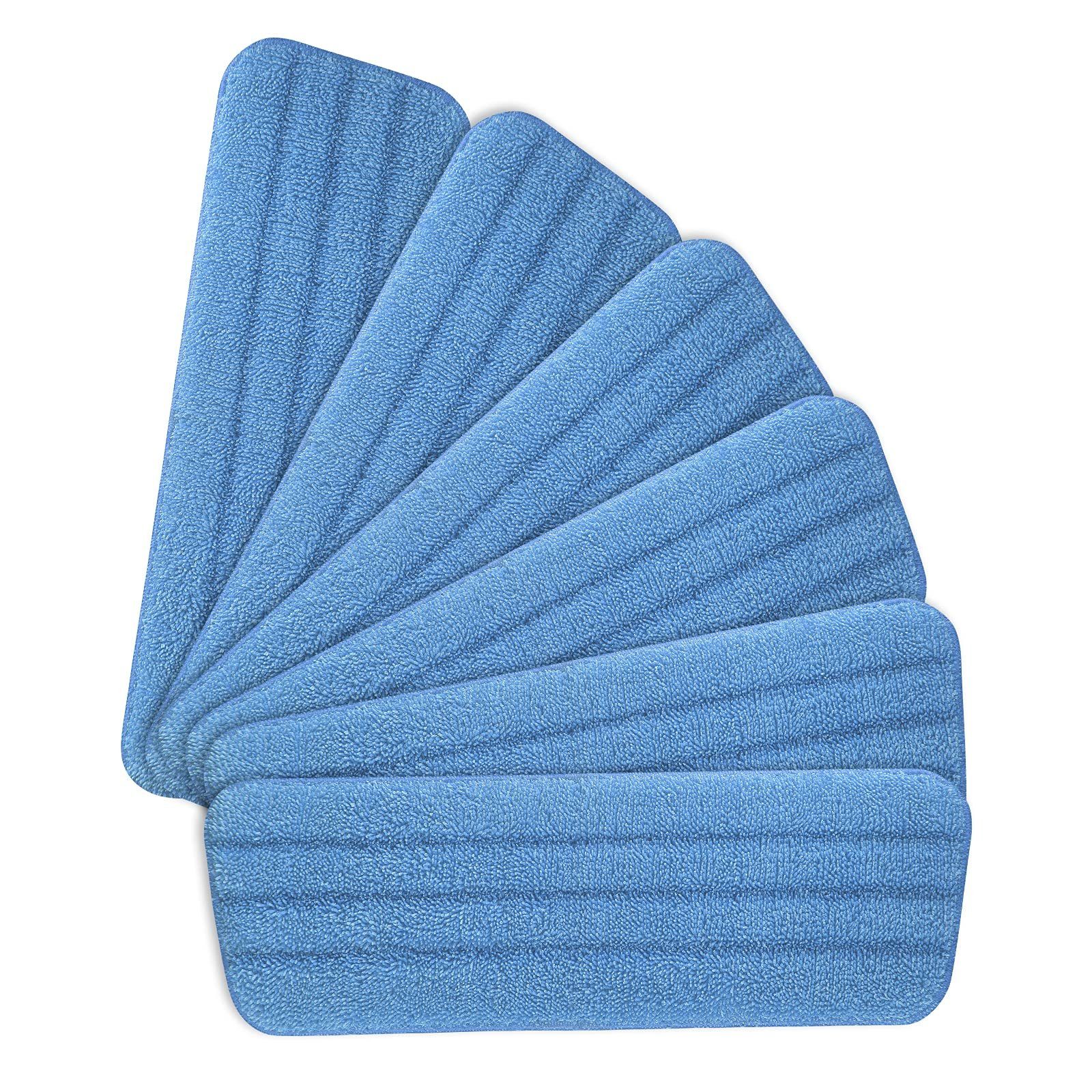 Jormftte Mopp Pads Wischmopp-Reinigungskissen für alle Sprühwischer Reinigungstuch Blau