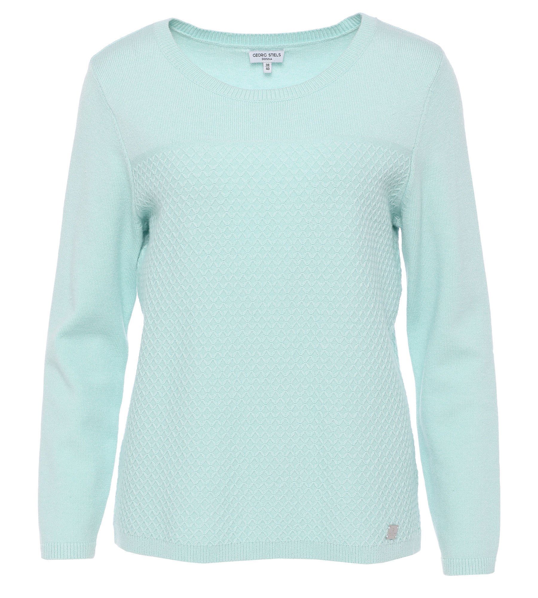 Georg Stiels Strickpullover Langarmshirt koerpernah mit günstig online kaufen