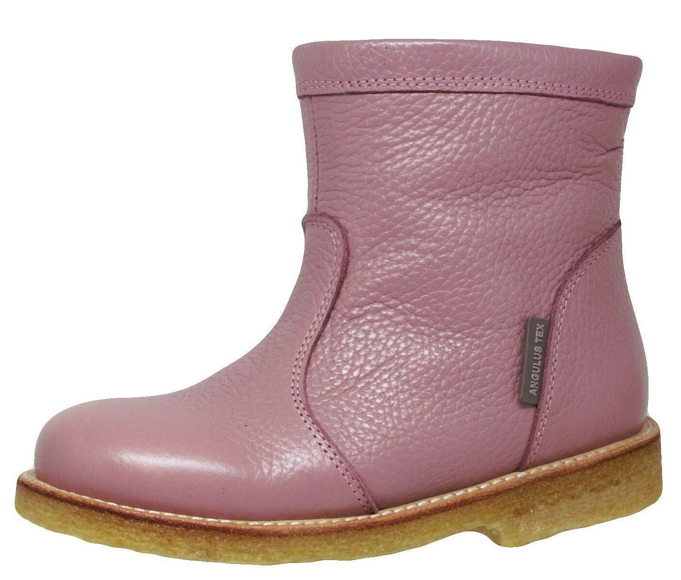 Angulus Angulus Winter Tex Boots Stiefel 2027 Leder Wolle Schuhe rose  Schnürstiefelette