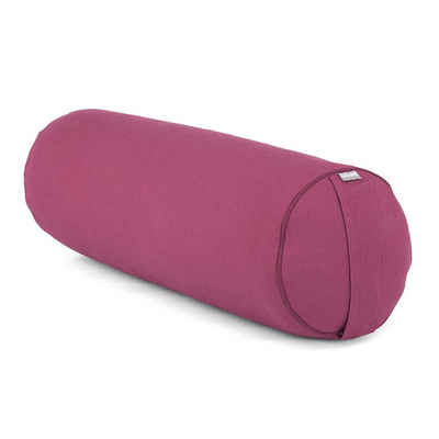 bodhi Yoga Bolster BASIC aubergine, Dinkelhülsen