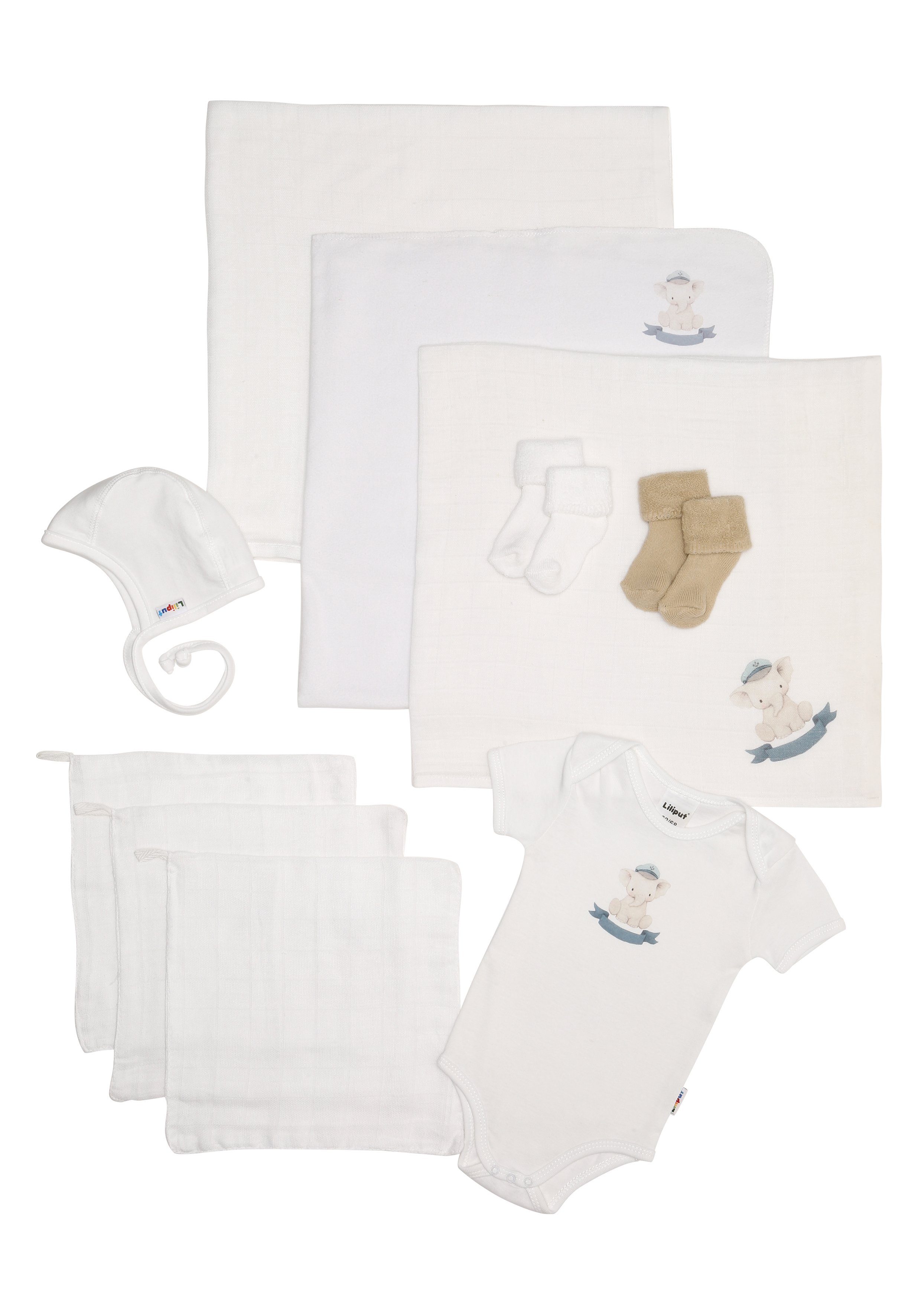 Liliput Erstausstattungspaket (10-tlg) mit niedlichen Motiven