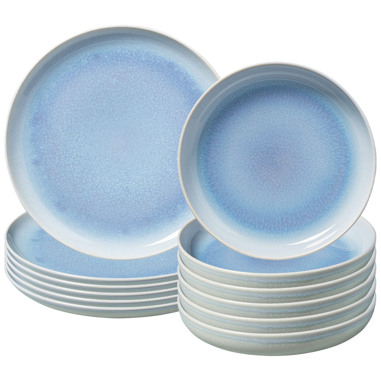 like. by Villeroy & Boch Kombiservice Crafted Tafelservice 12er Set (12-tlg), Porzellan