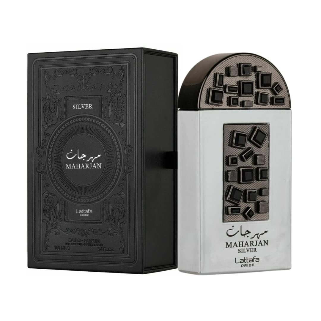 Lattafa Eau de Parfum Pride Maharjan Silver, Glasflakon, Parfüm EDP, Unisex Duft