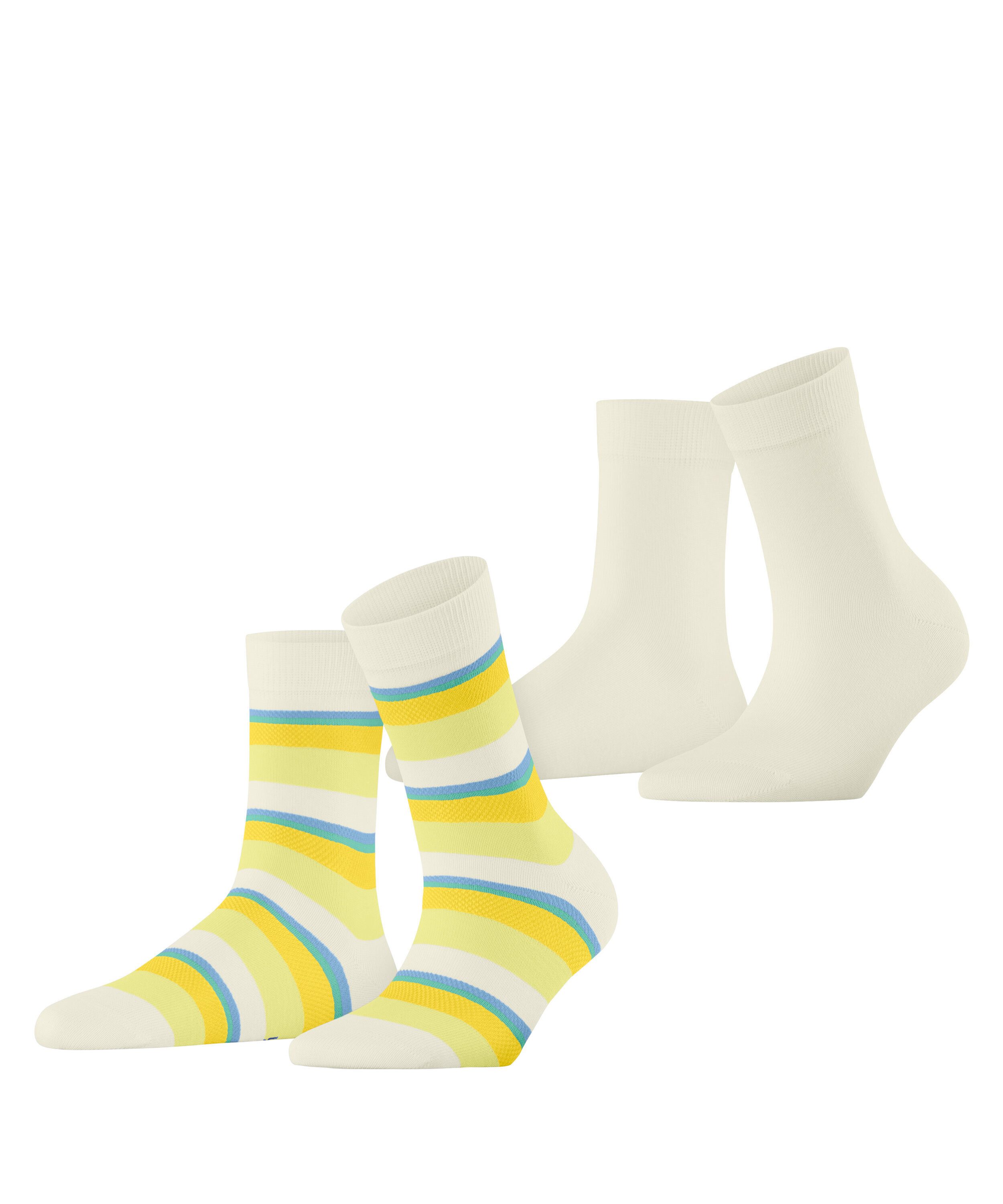 Esprit Socken Esprit Crochet Stripe 2-Pack Damen (2-Paar)