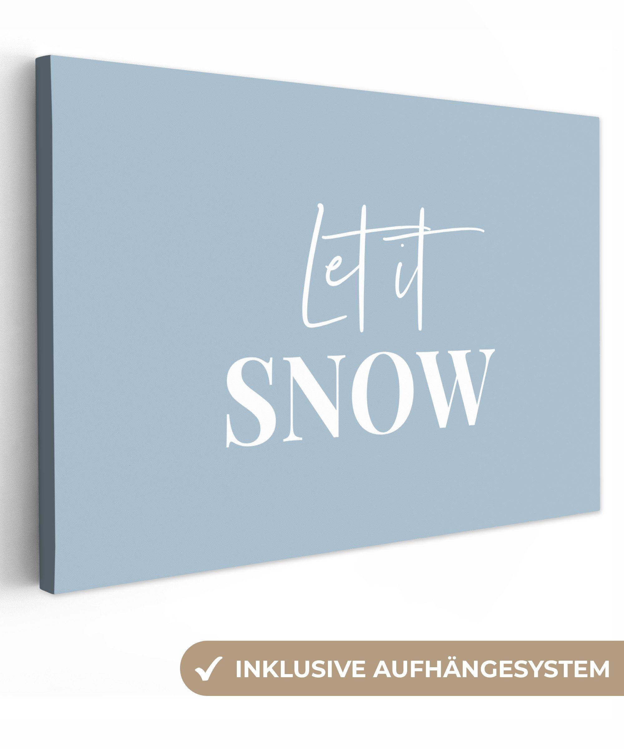 OneMillionCanvasses® Leinwandbild Schnee - Winter - günstig online kaufen