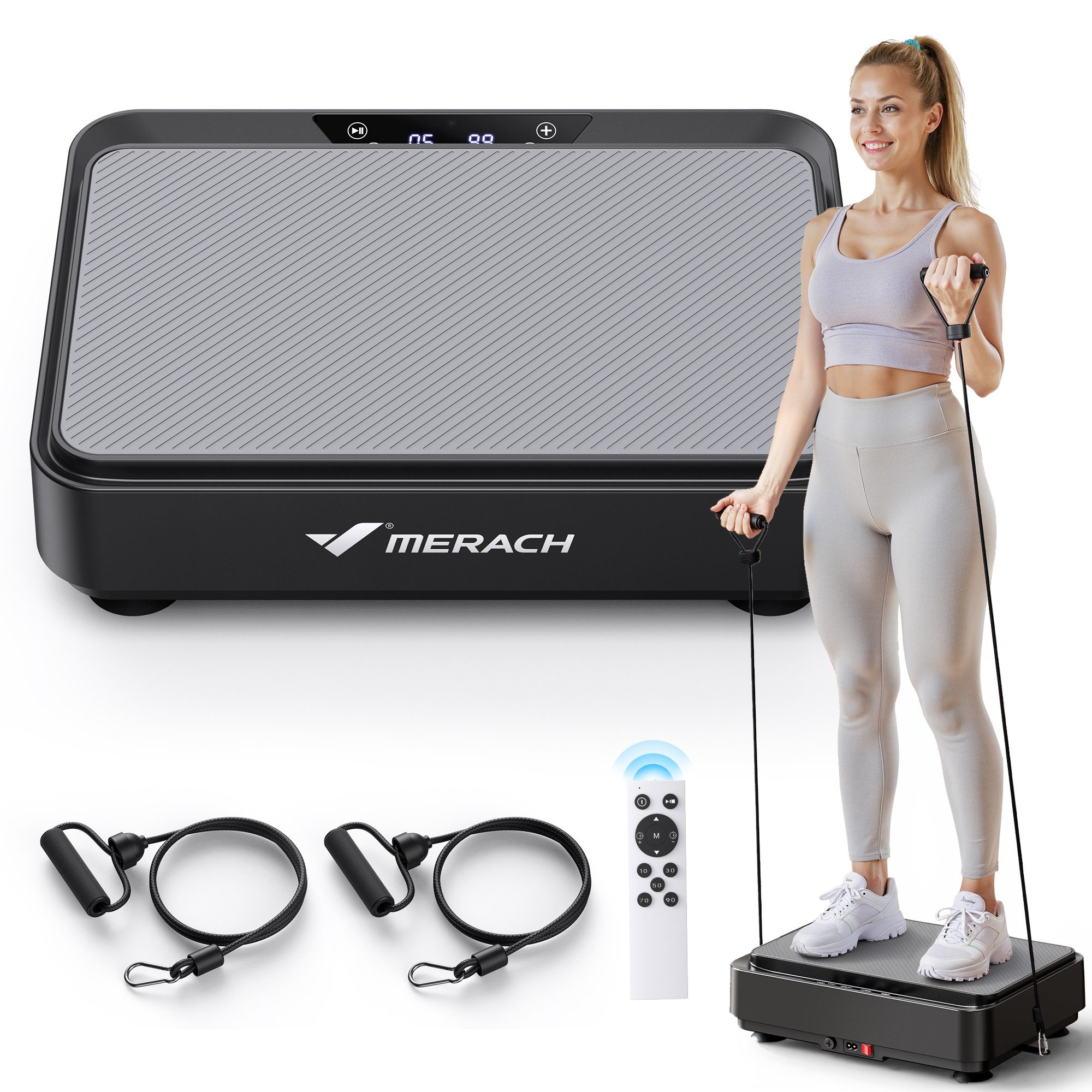 Vibrationsplatte Vibrationsplatte, Multifunktions- Fitnessgeräte für Zuhause, leise