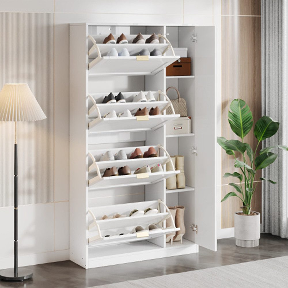 XDeer Schuhschrank Schuhschrank mit Spiegel, 4 günstig online kaufen