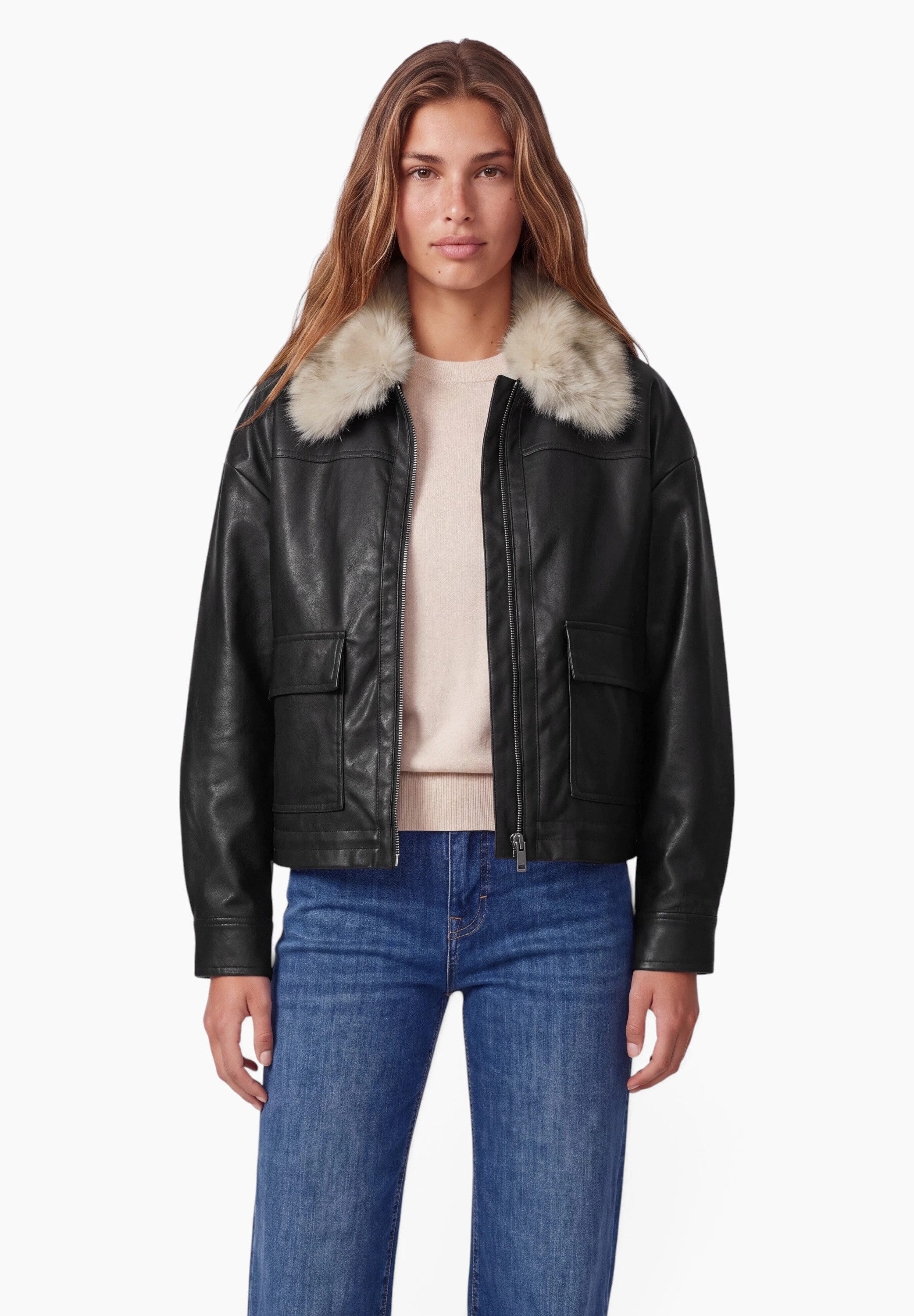 STREET ONE STUDIO Lederimitatjacke aus Lederimitat