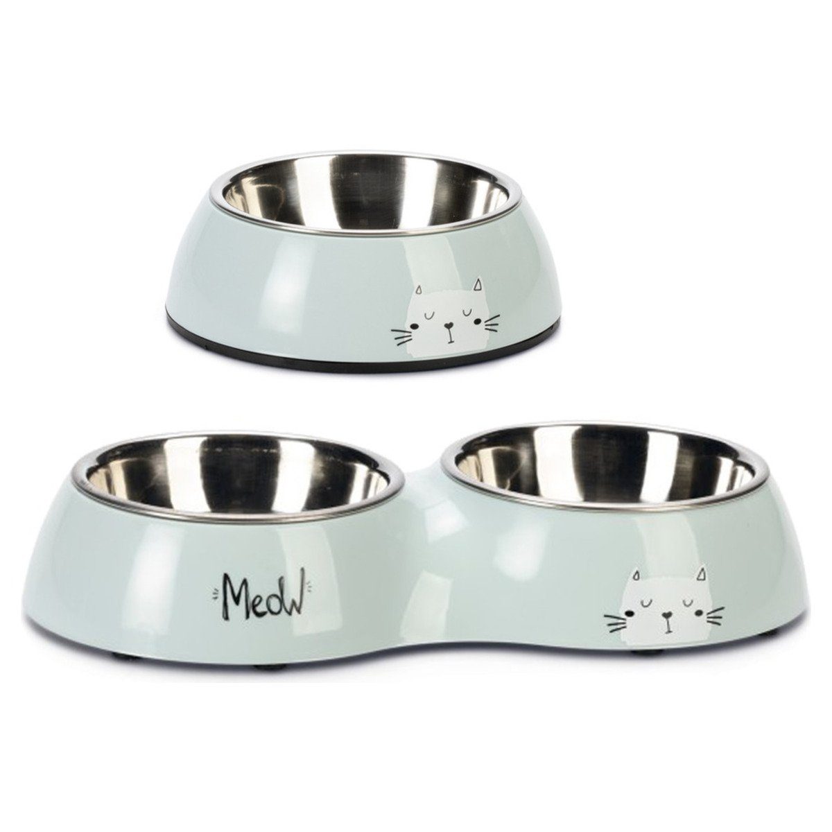 Napf-Set Katzennapf Rana Dinner Set hellblau