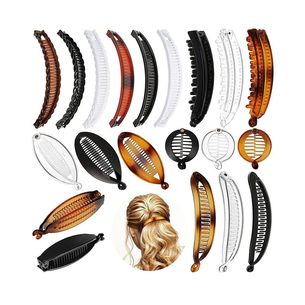 CTGtree Haarspange 20 Stück Premium Haarklammern Haarspangen Klemmen Geschwungen, 20-tlg.