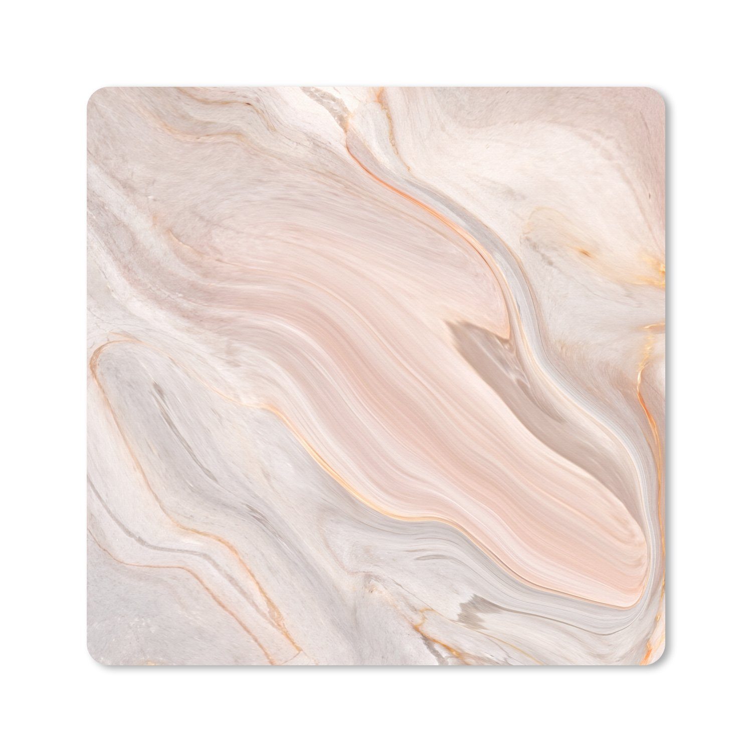 MuchoWow Mauspad Marmor - Muster - Pastell - Abstrakt - Marmoroptik - Luxe (1-St), Mauspad groß, Zubehör für Gaming Zimmer, Desk Mat, 80x80 cm