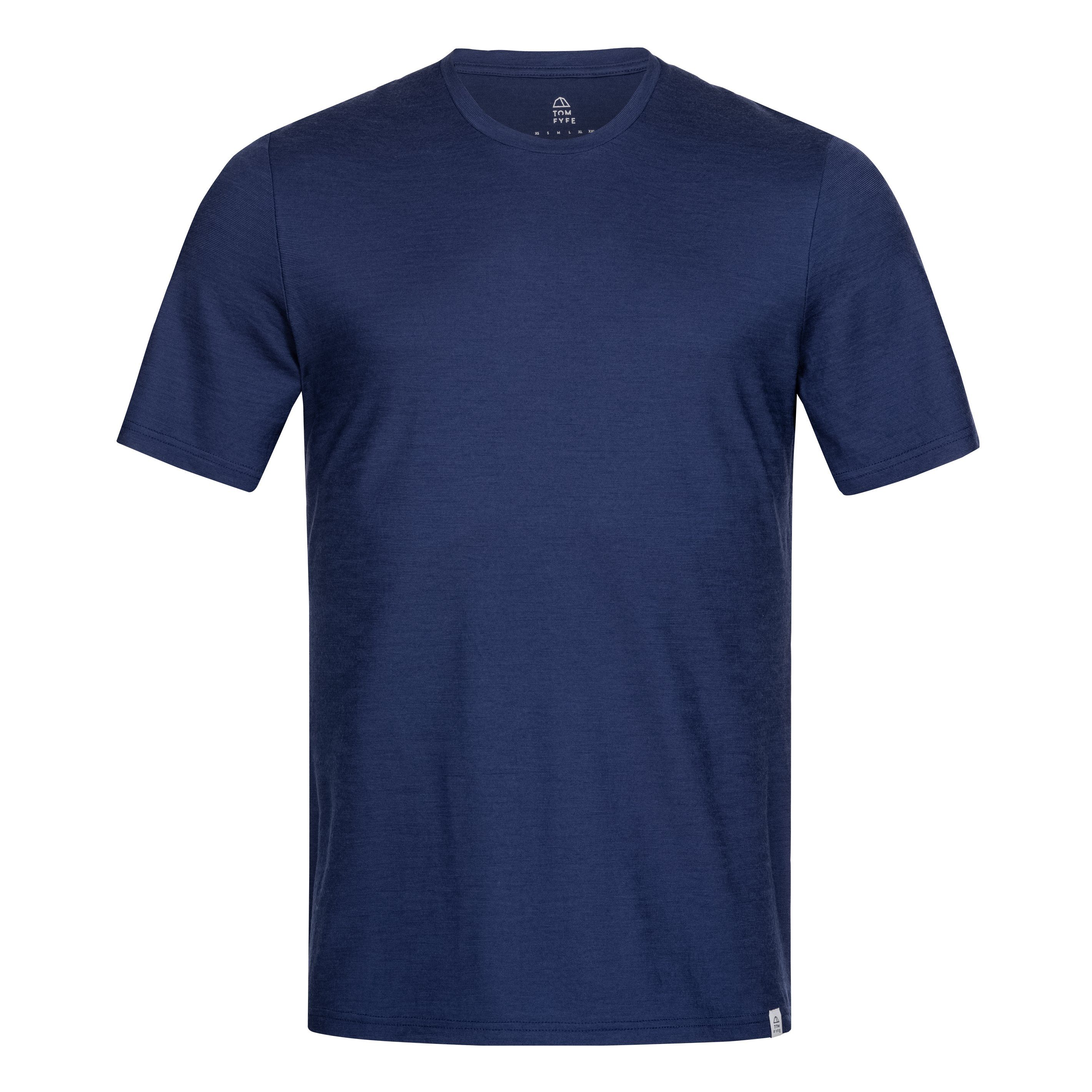 Tom Fyfe T-Shirt Merino T-Shirt Herren Marine