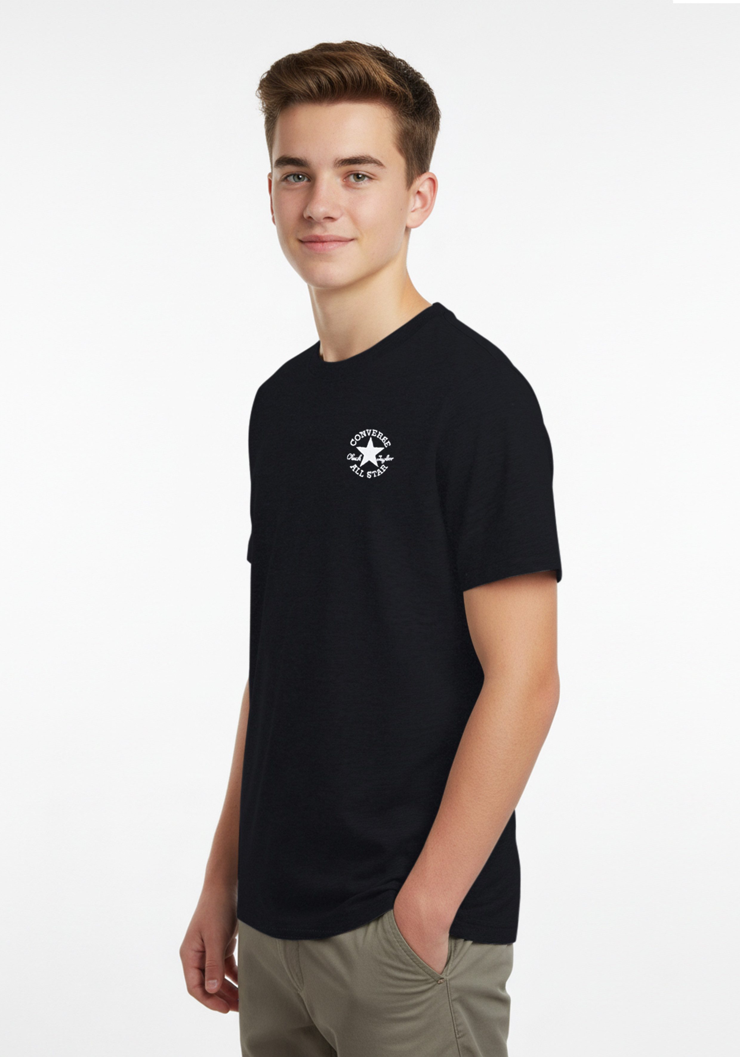 Converse T-Shirt CNVB DISSECTED CTP EMBRO TEE für Kinder und Jugendliche, mit Rundhalsausschnitt, aus Jersey