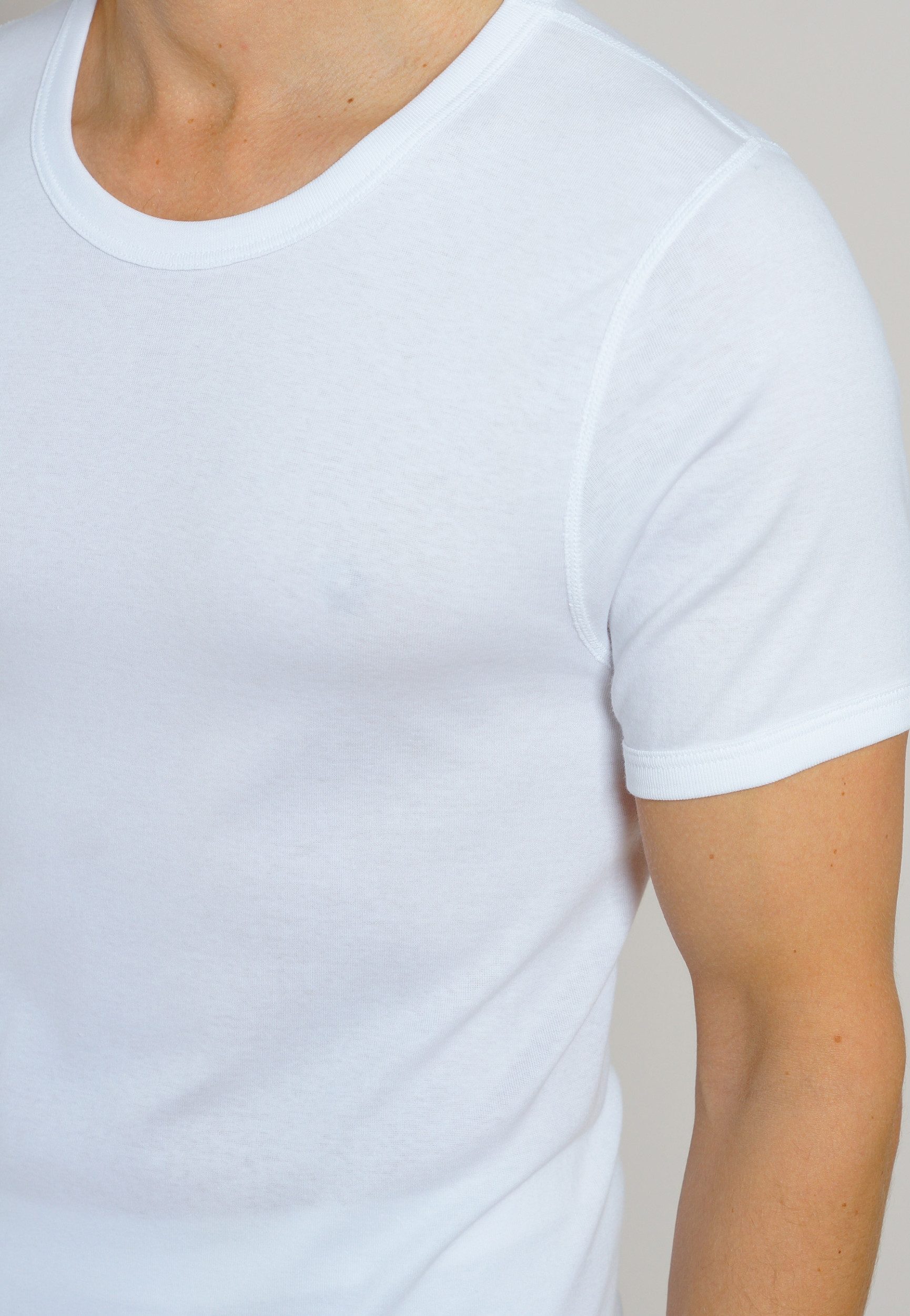 CECEBA Unterhemd Jacke, 1/2 weiss