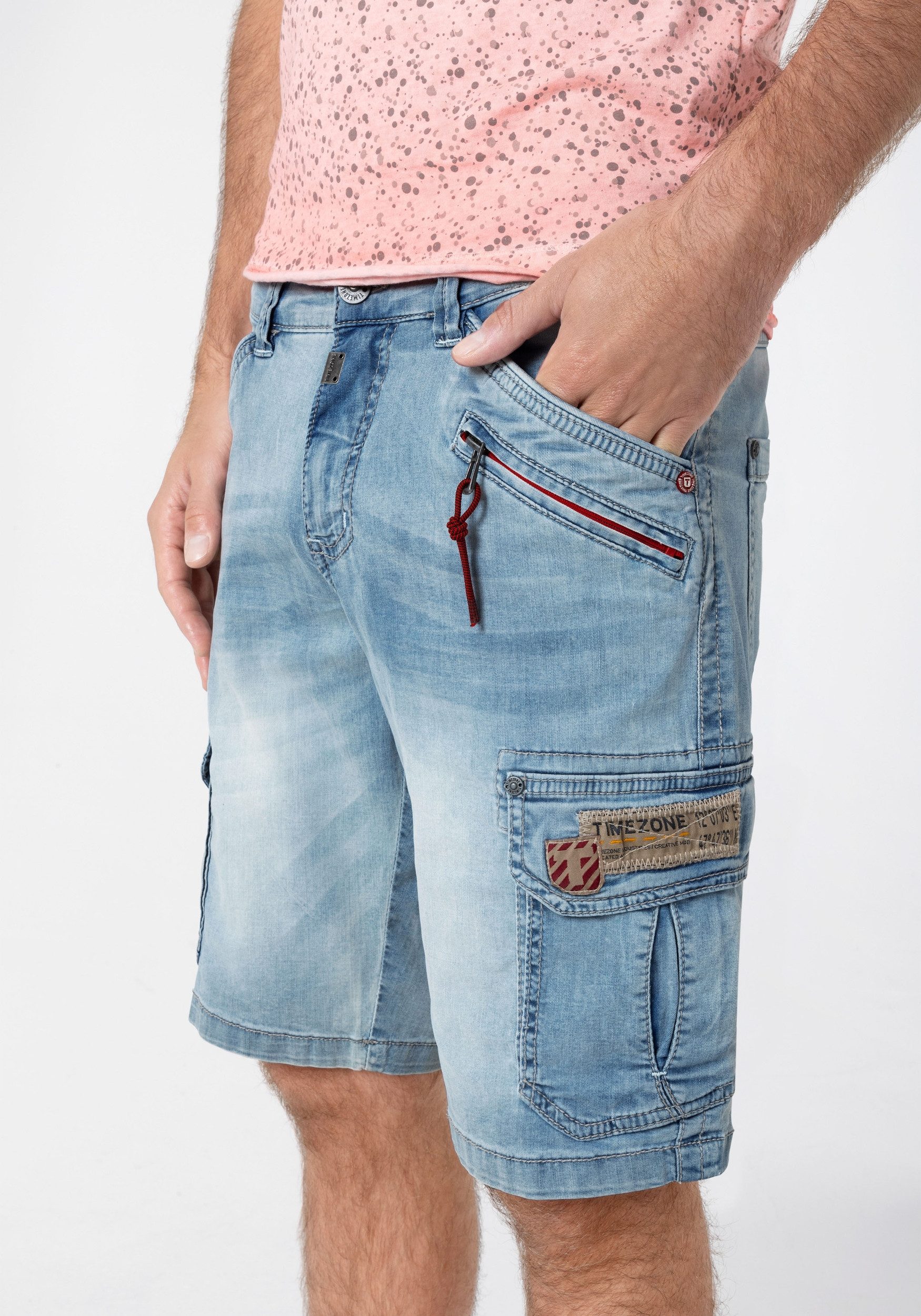 TIMEZONE Cargoshorts Kurzes Design Denim Mid günstig online kaufen