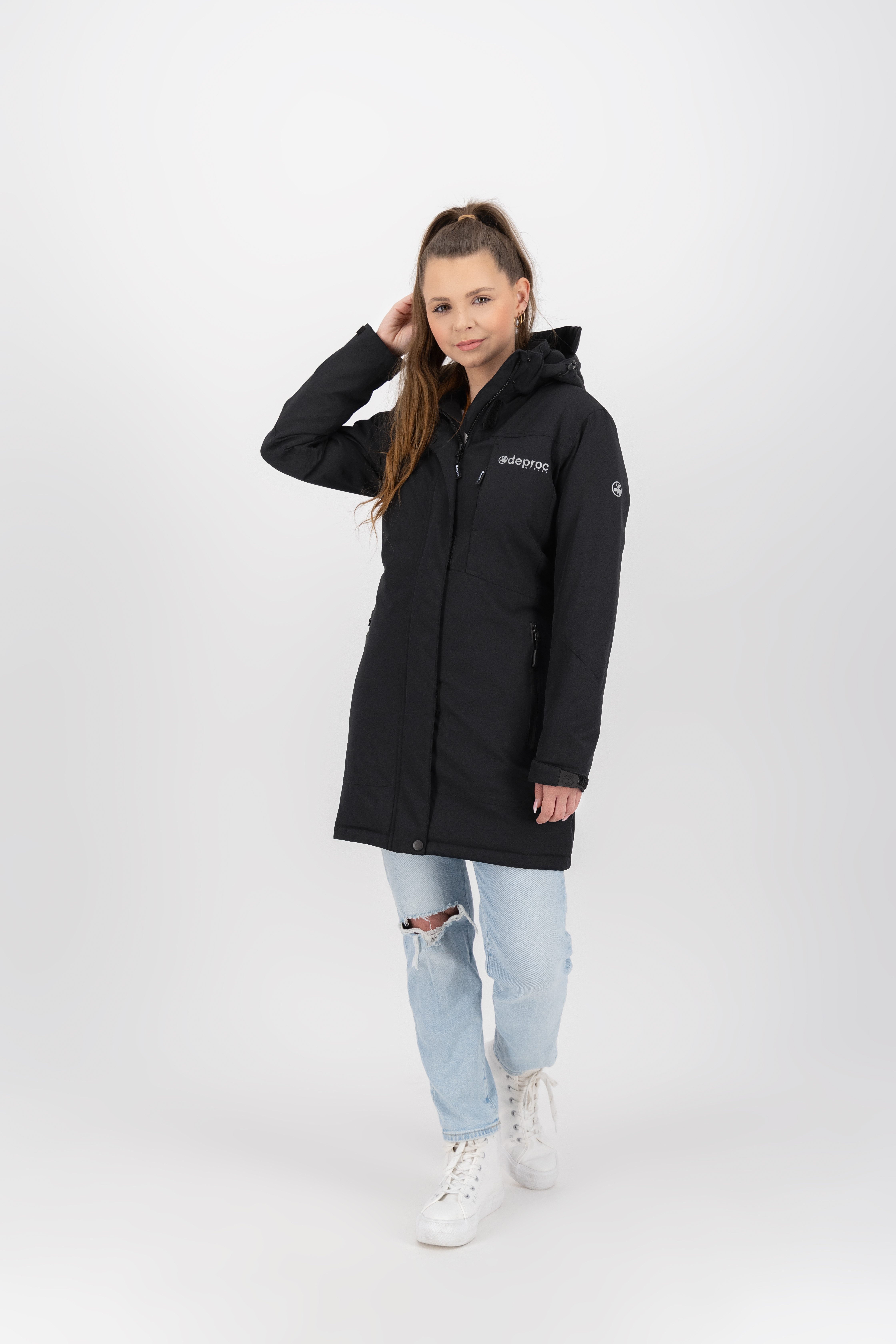 DEPROC Active Langjacke MONTREAL LONG WMN OS Übergangsjacke Kurzmantel Softshellmantel auch in großen Größen erhältlich – Bild 5 von 5