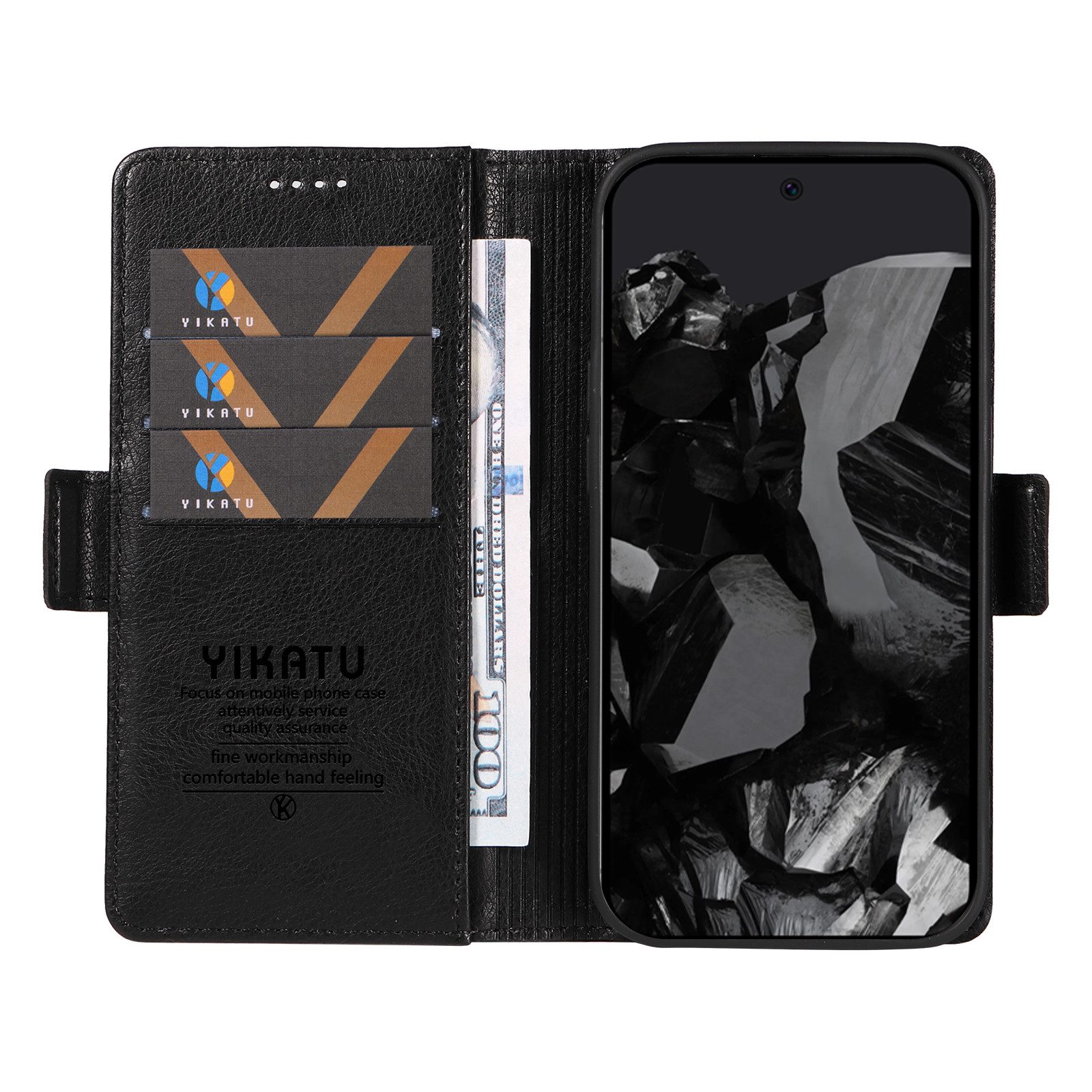 Innocase Handyhülle Leder Handy Hülle Case für Google Pixel 6 7 8 9 Pro XL 6A 7A 8A 9A