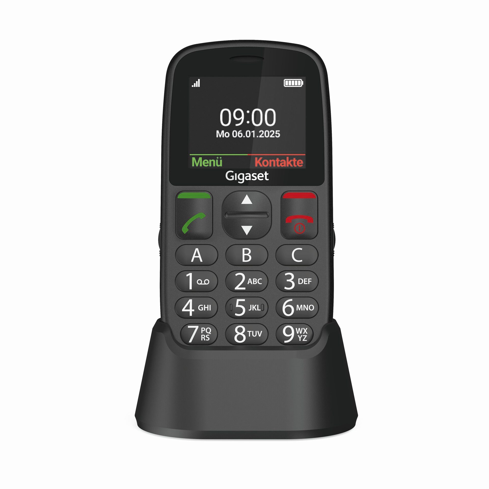 Gigaset GL395 Handy (5,6 cm/2,2 Zoll, 0 GB Speicherplatz, 0,3 MP Kamera, SOS-Notruftaste zur schnellen Benachrichtigung von Notfallkontakten)