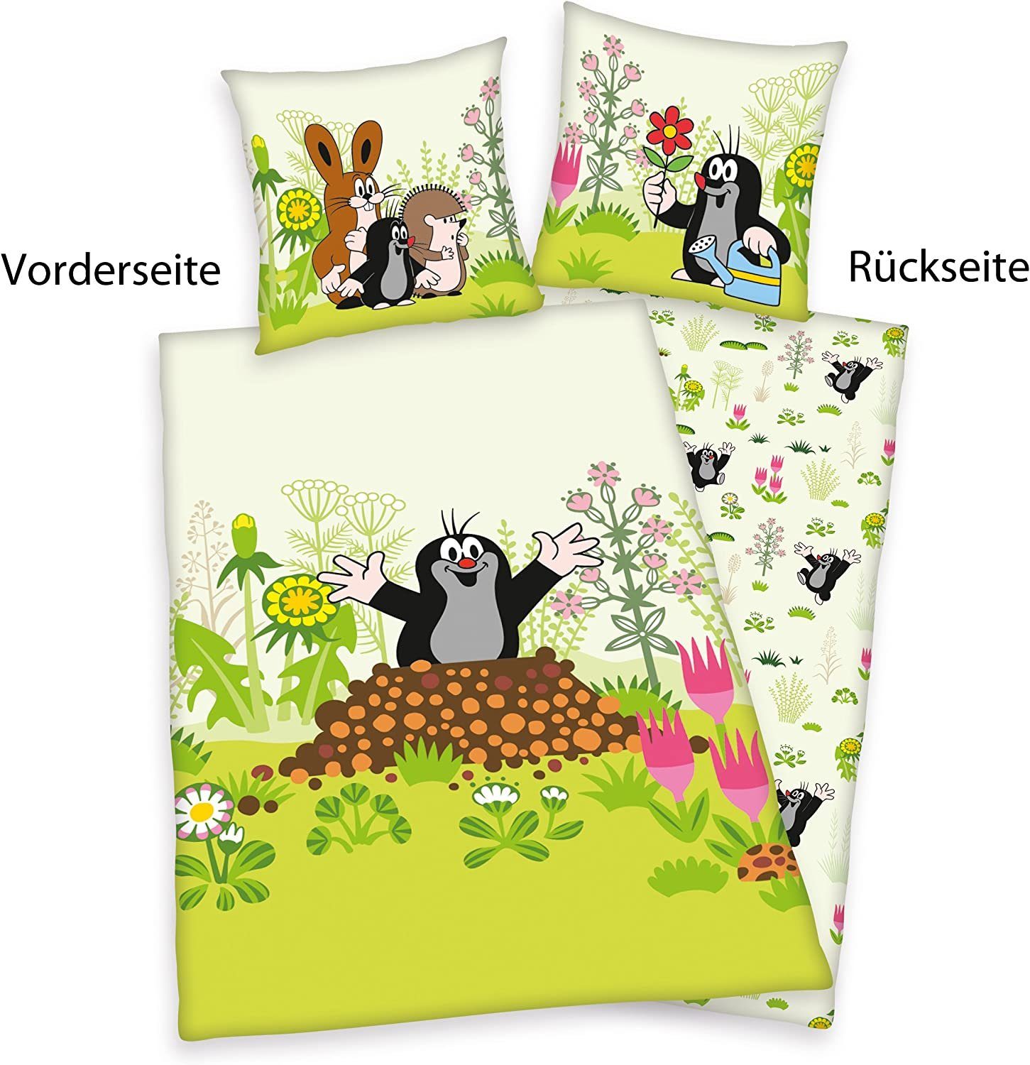 Herding Kinderbettwäsche Der kleine Maulwurf Flanell günstig online kaufen