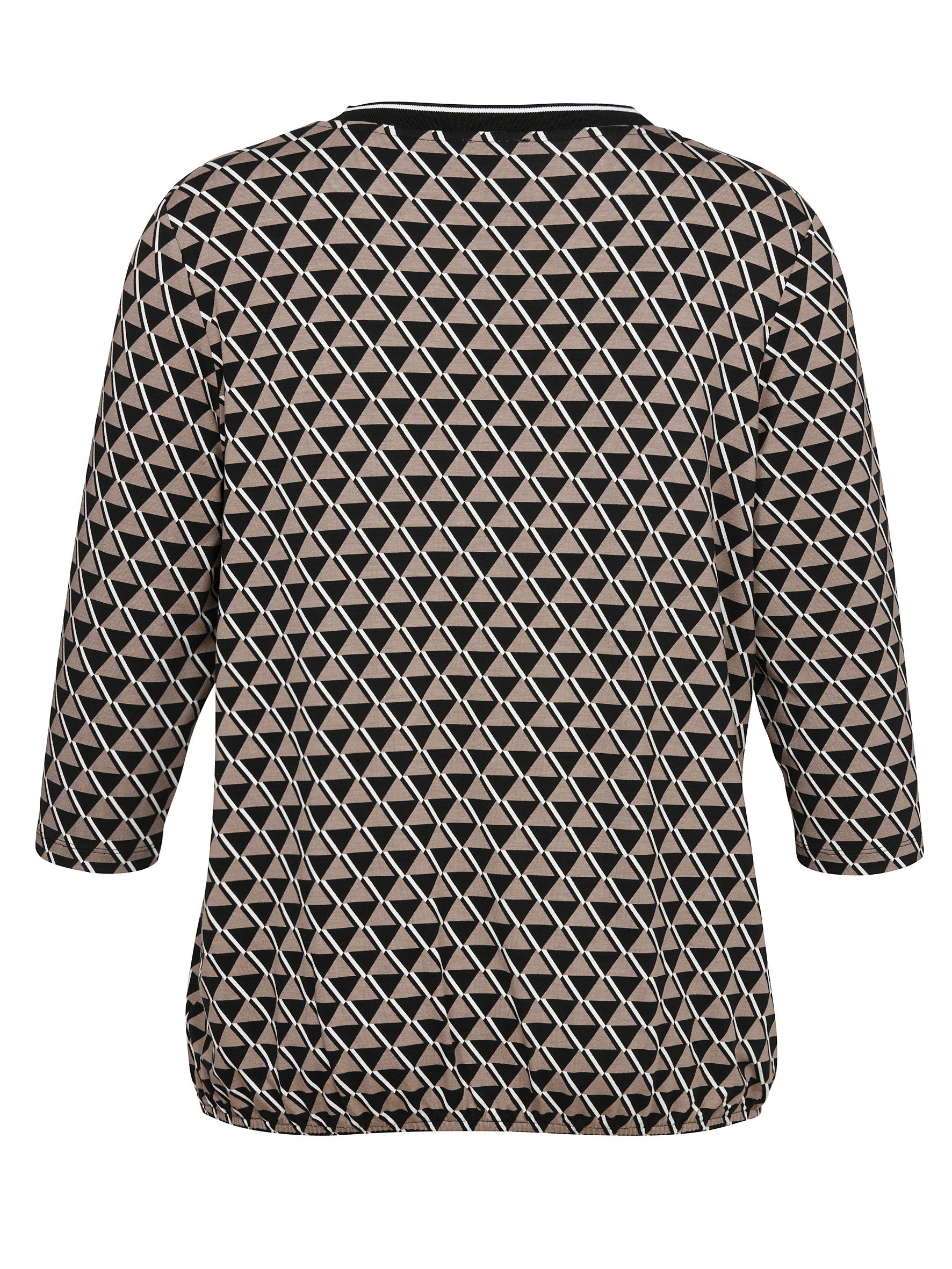 VIA APPIA T-Shirt T-Shirt Rundhals 3/4 Arm Druck günstig online kaufen