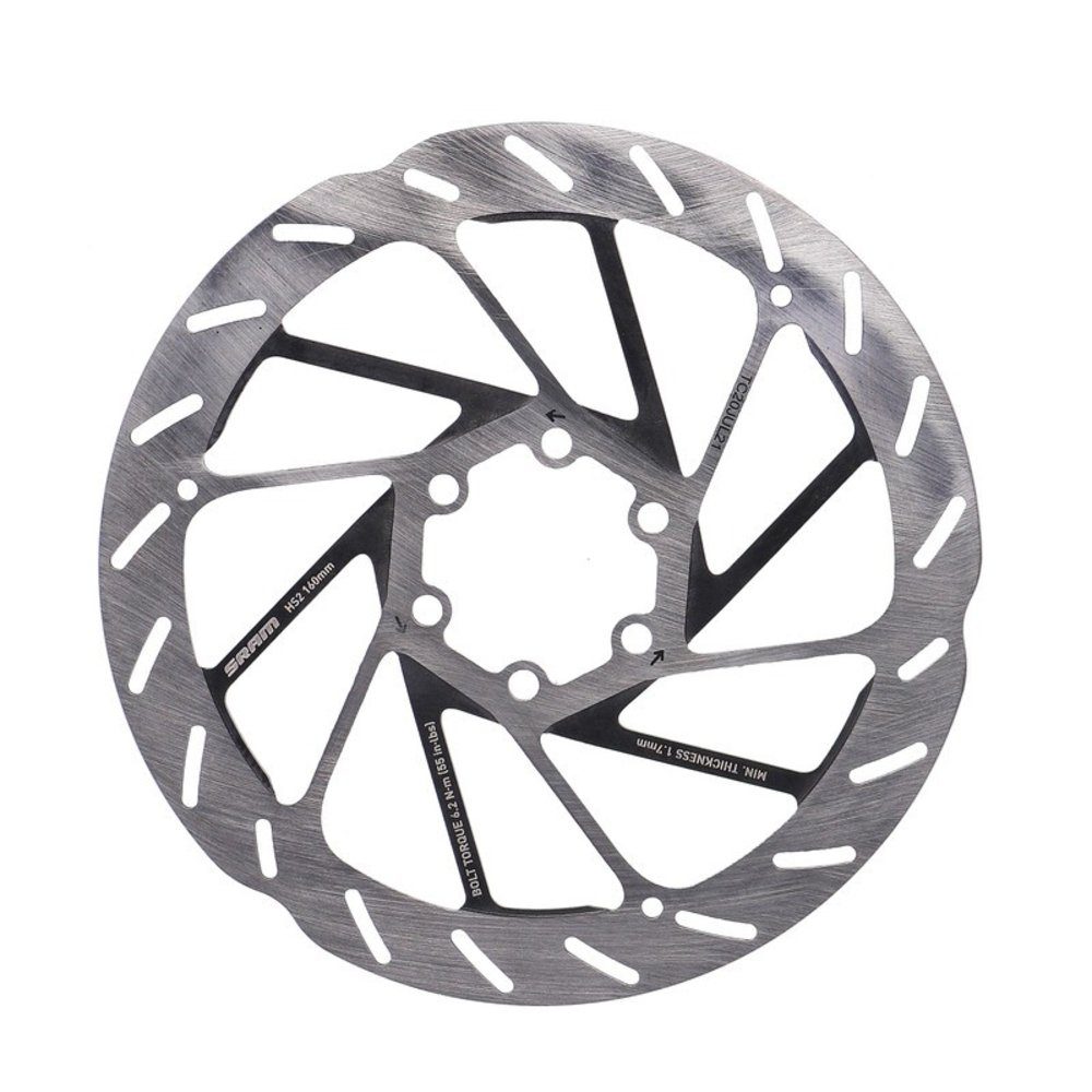 SRAM Scheibenbremse Bremsscheibe "HS2" Rounded, Ø 160 mm, 6-Loch, mit Schrauben