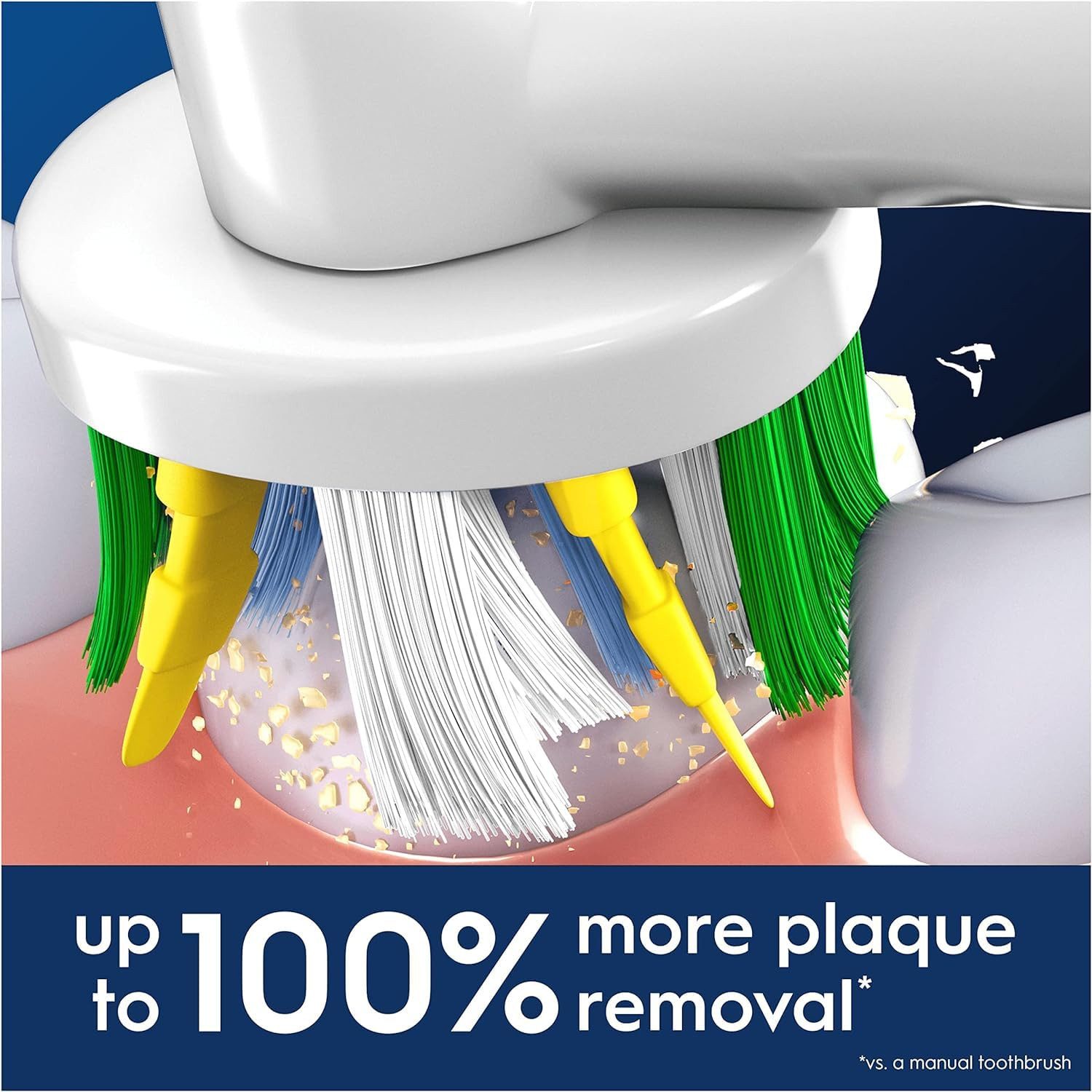 Oral-B Aufsteckbürsten Oral-B Pro Floss Action Aufsteckbürste Zahnbürste X-Form 4er Pack weiß