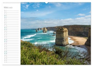 CALVENDO Wandkalender Die vielfältige Landschaft von Australien (Premium, hochwertiger DIN A2 Wandkalender 2023, Kunstdruck in Hochglanz)