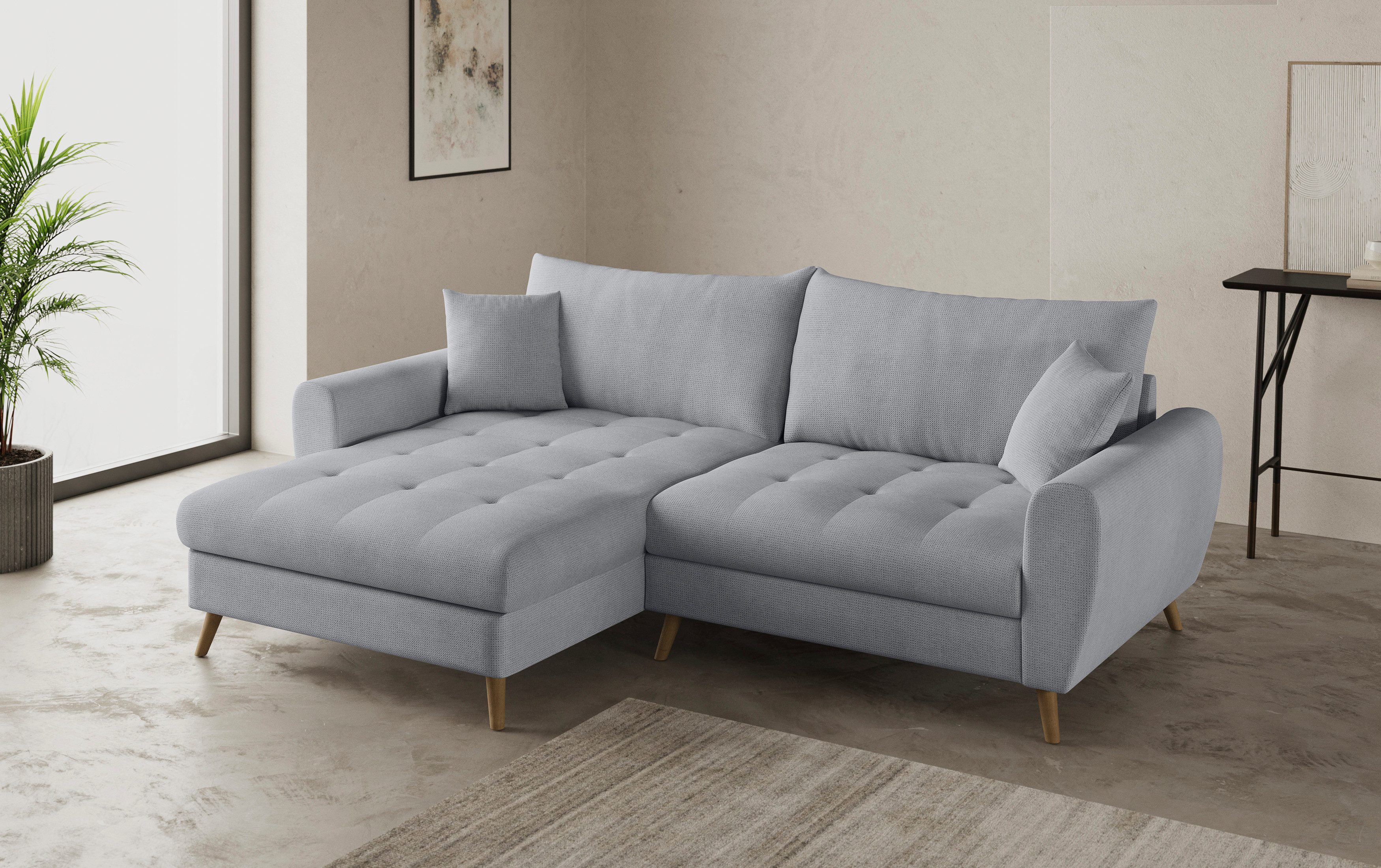Mr. Couch Ecksofa "Blackburn II L-Form", Wahlweise mit Kaltschaumpolsterung günstig online kaufen