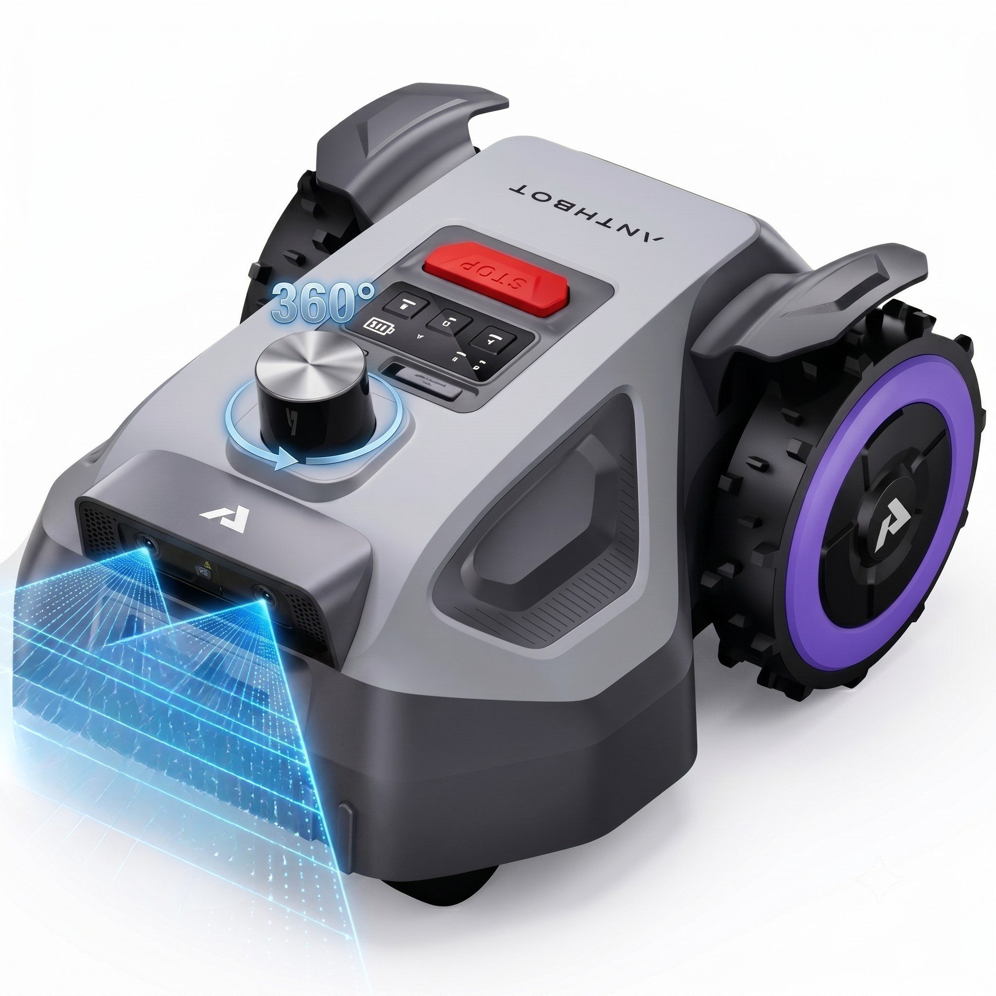ANTHBOT Rasenmähroboter M5 LiDAR Serie Ohne Begrenzungskabel mit LiDAR & HDR-Dual-Vision