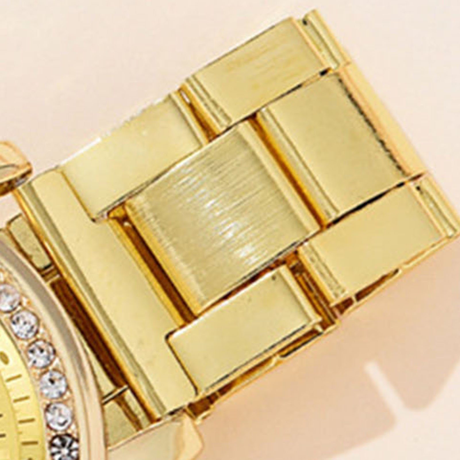 Rutaqian Quarzuhr Damen Analog Quarz Strasssteine Für Armbanduhr, (set), einem Geschenke Strassarmband Uhr mit Frauen