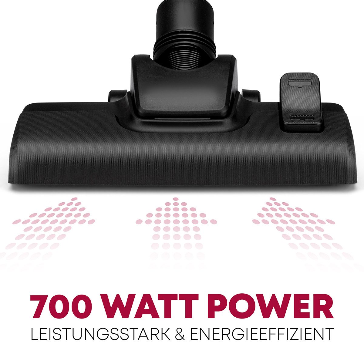 BOMANN Bodenstaubsauger BS 9019 CB N, mit 5-fach Mikrofiltersystem, 700 Watt