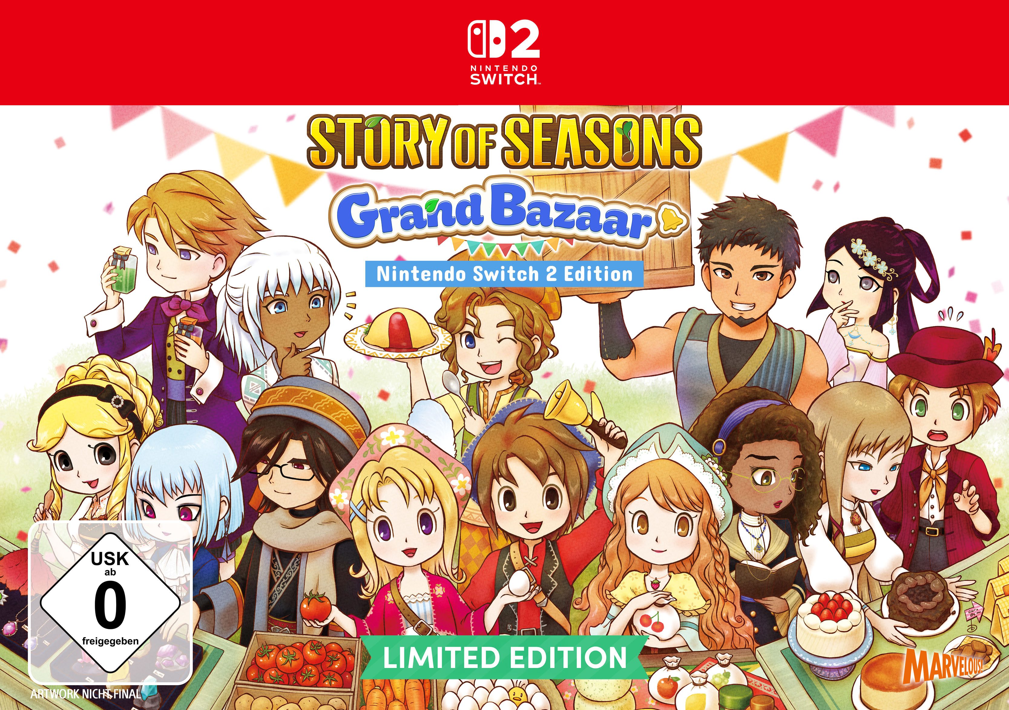 Story of Seasons: Grand Bazaar Limited Edition (Switch 2) (Softwarekarte), Nintendo Switch 2