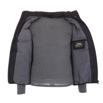 Ital-Design Funktionsjacke Herren Freizeit Weste Kapuze (abnehmbar) Gefüttert Jacke in Schwarz