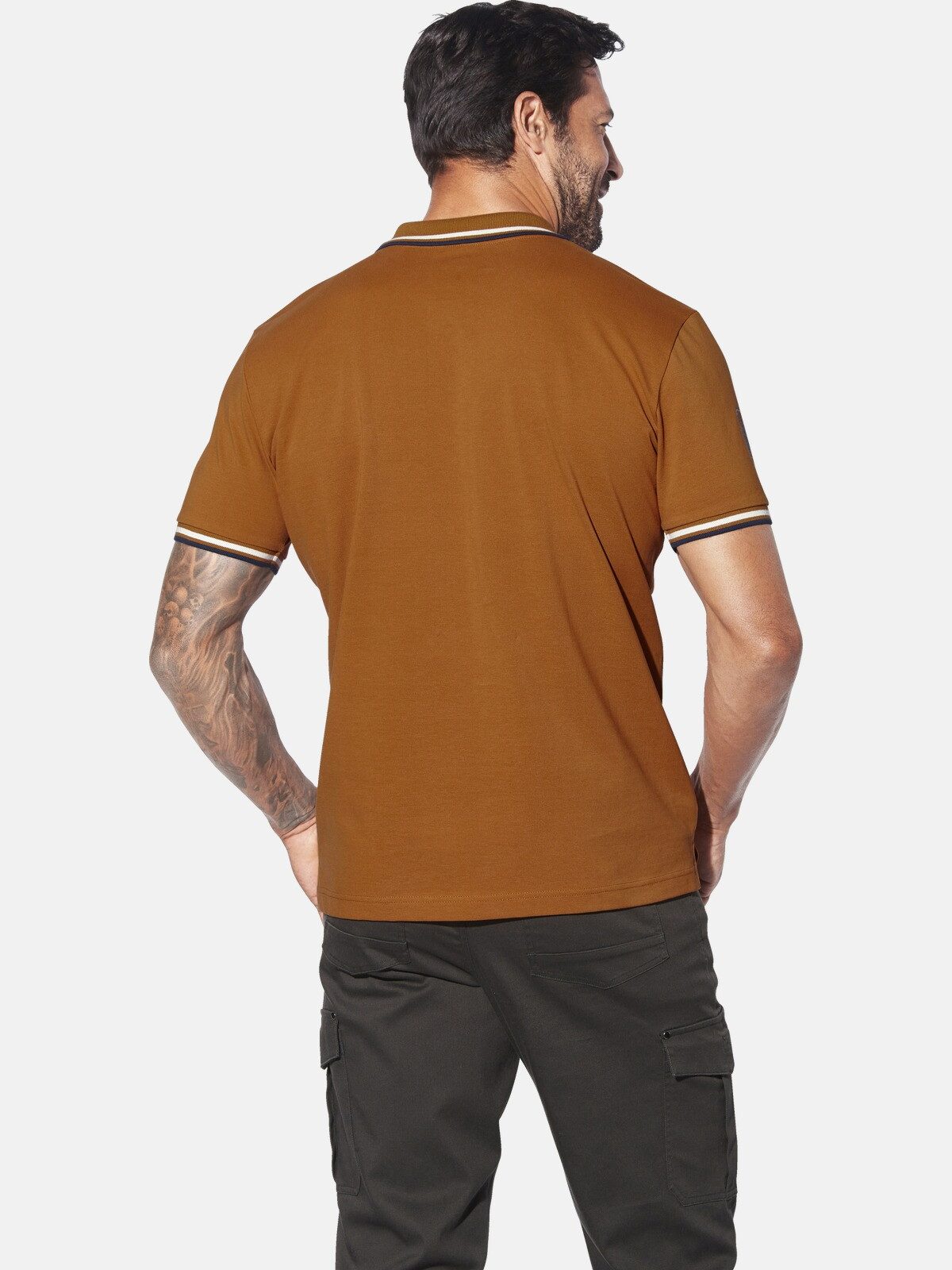 Jan Vanderstorm Poloshirt FRETU mit nordischen Print günstig online kaufen
