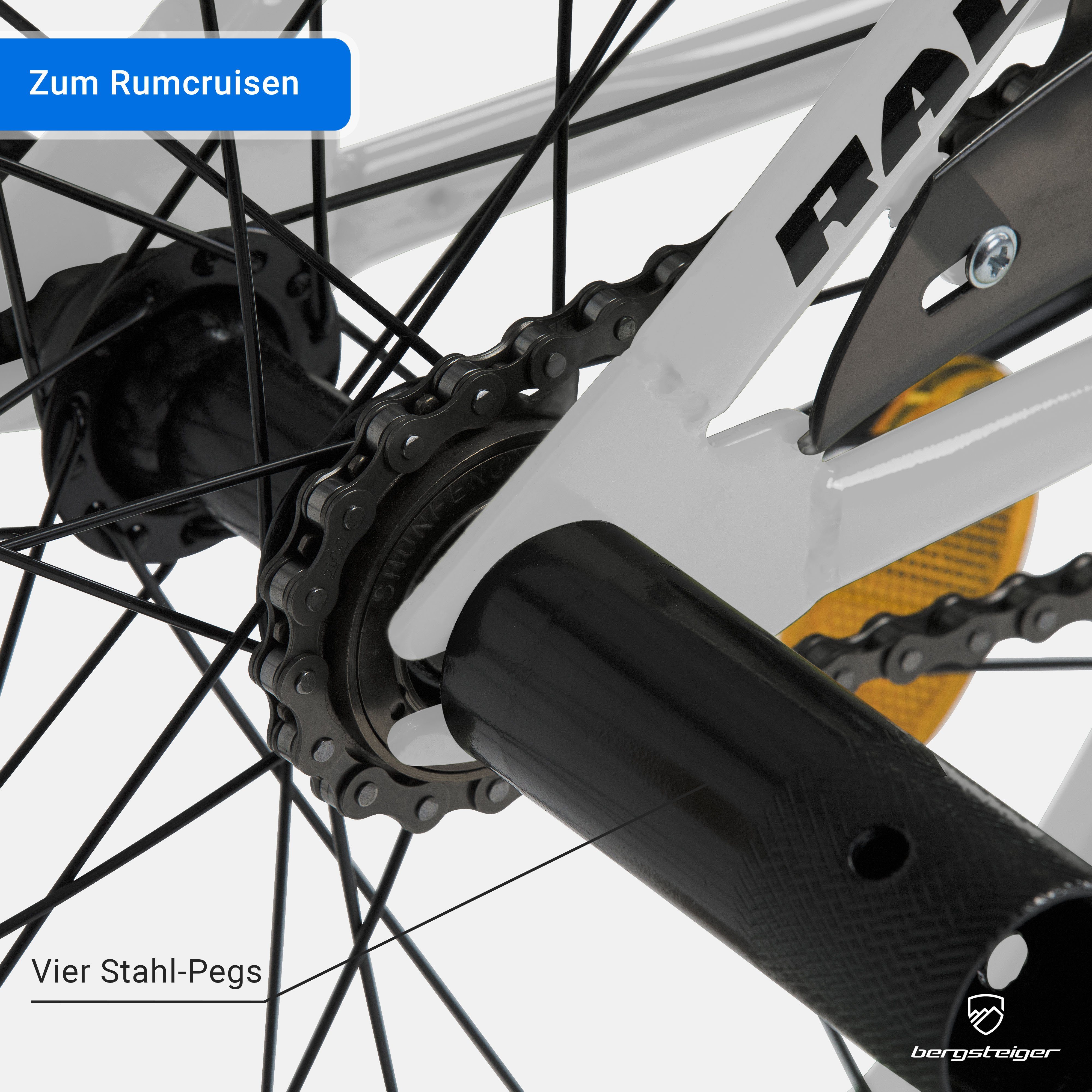 bergsteiger Kinderfahrrad Monaco 20 Zoll BMX, geeignet für 6 - 9 Jahre, Mädchen, Jungen, 1 Gang, V-Brakes – Bild 4 von 5