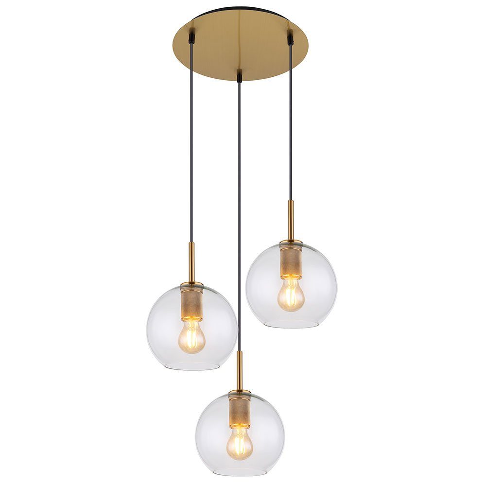 GLOBO LIGHTING Pendelleuchte, Leuchtmittel nicht inklusive, Glaskugel Hängelampe Pendelleuchte Esstisch Glaskugel Hängeleuchte