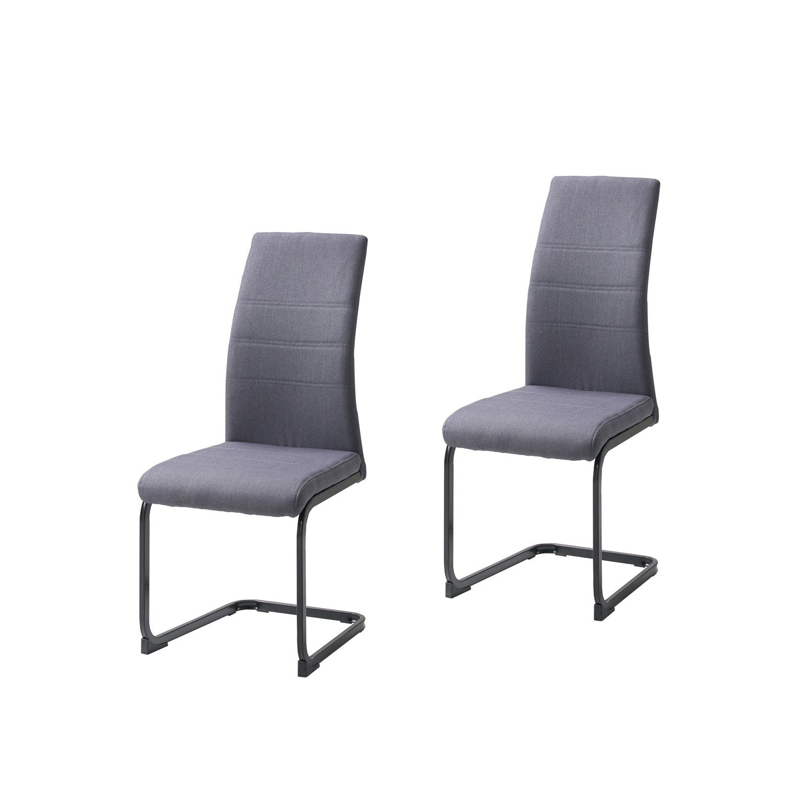 HTI-Living Freischwinger Schwingstuhl SallyP Grau (Set, 2 St), Freischwinge günstig online kaufen