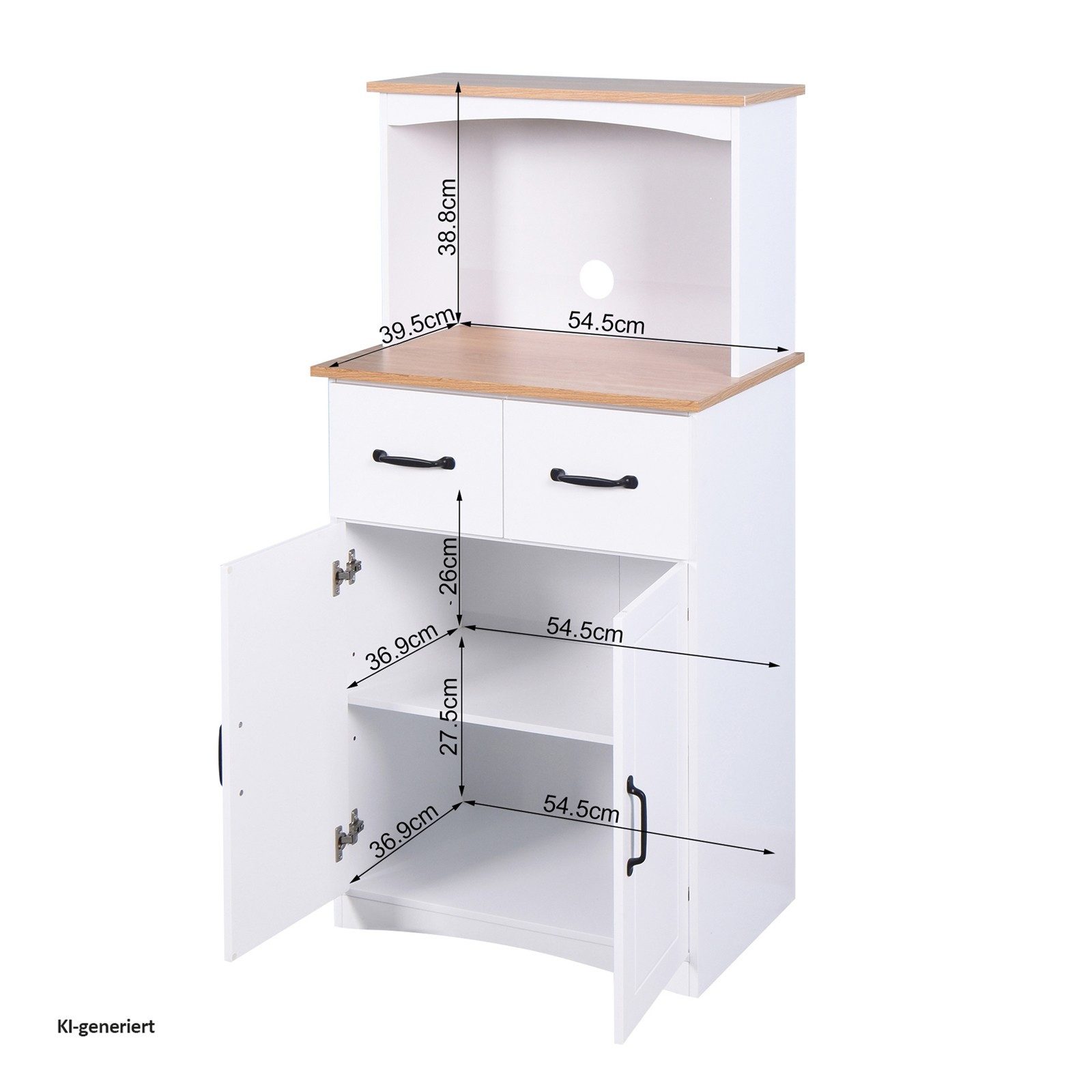 HTI-Living Küchenbuffet Anrichte Anea Weiß (Stück, 1-St., 1 Küchenschrank) Küchenschrank – Bild 5 von 5