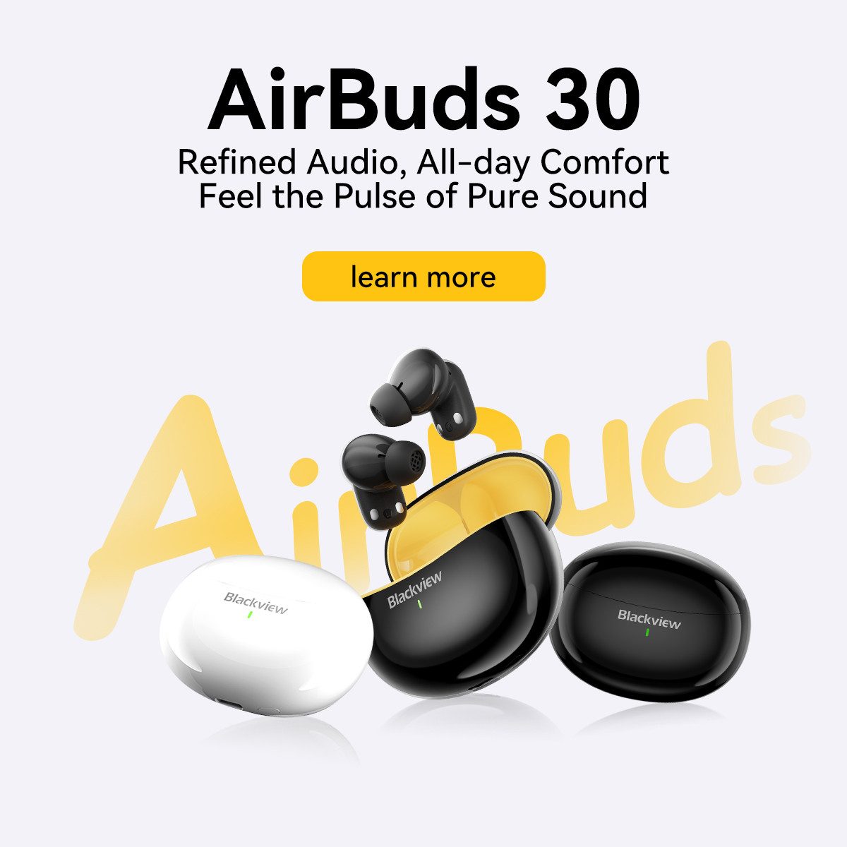 blackview Kabellose Kopfhörer Bluetooth 5.4 AirBuds 30 Touch-Steuerung wireless Bluetooth-Kopfhörer