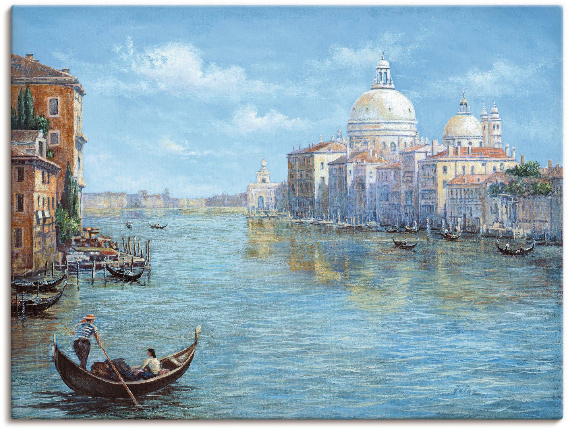 Artland Leinwandbild Venedig, Europa (1 St), auf Holzrahmen gespannt