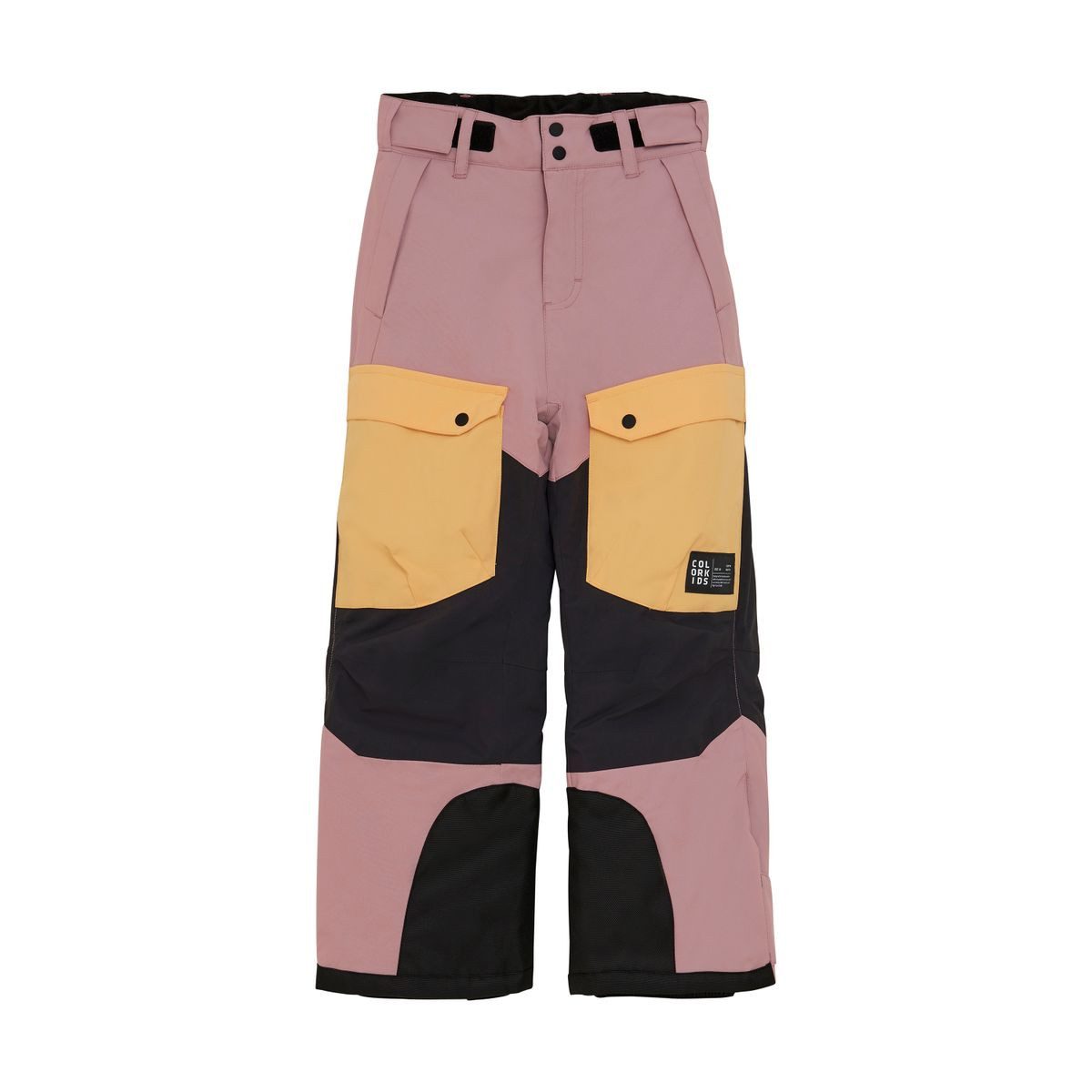 COLOR KIDS Skihose Jr. Ski Pants Colorblock 742357 Hochfunktionale, recycelte Skihose für Kinder mit Farbblockdesign