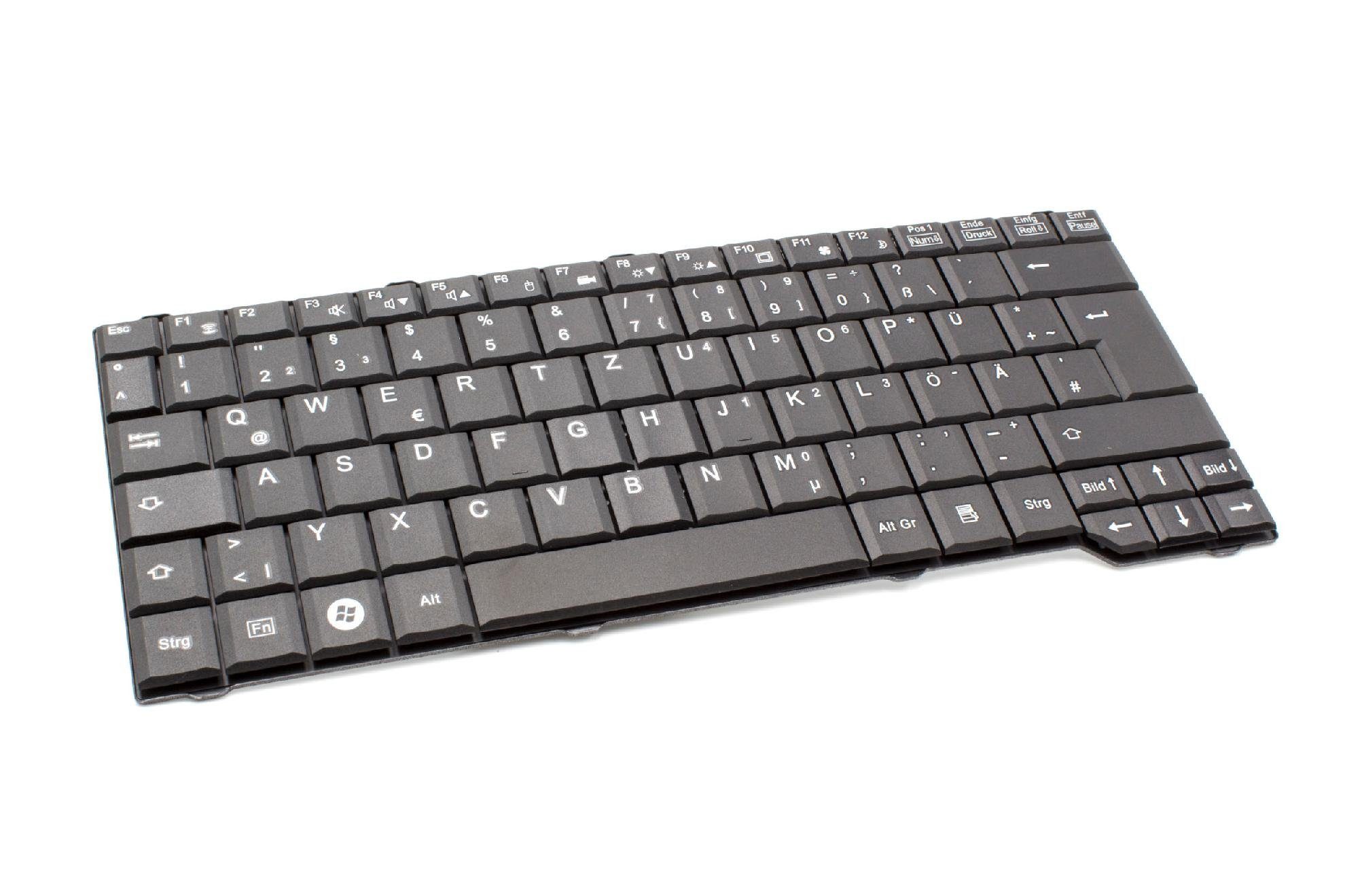 vhbw passend für Fujitsu-Siemens Esprimo Mobile V6515, D9510, M9410, M9415, Tastatur