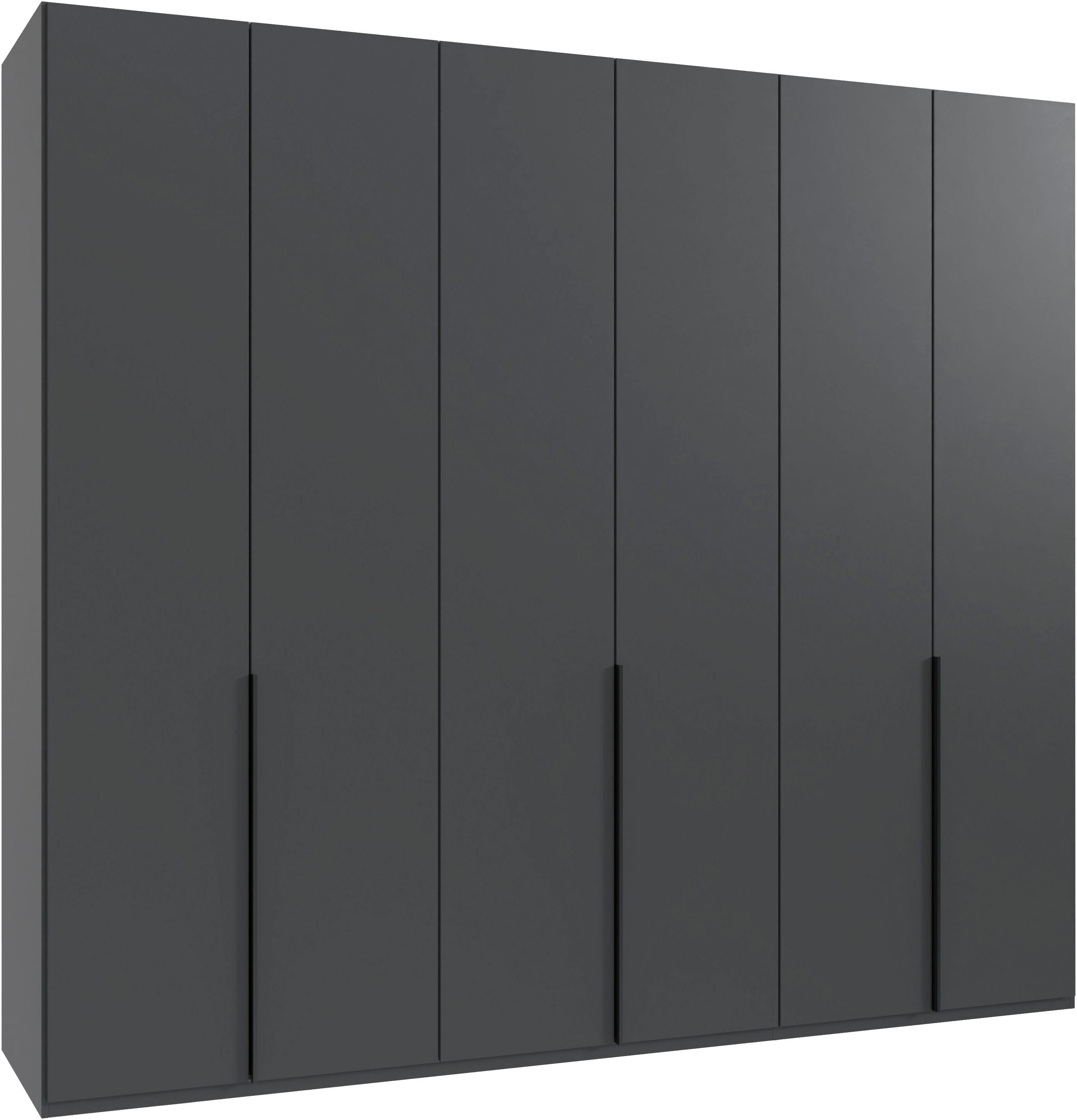 Wimex Kleiderschrank Mugano,in 5 Breiten,2 Höhen,2 Tiefen, viele Farben, Made in Germany (in Basic oder Premium Ausstattung) mit langen Griffen aus Metall, mit oder ohne Spiegel